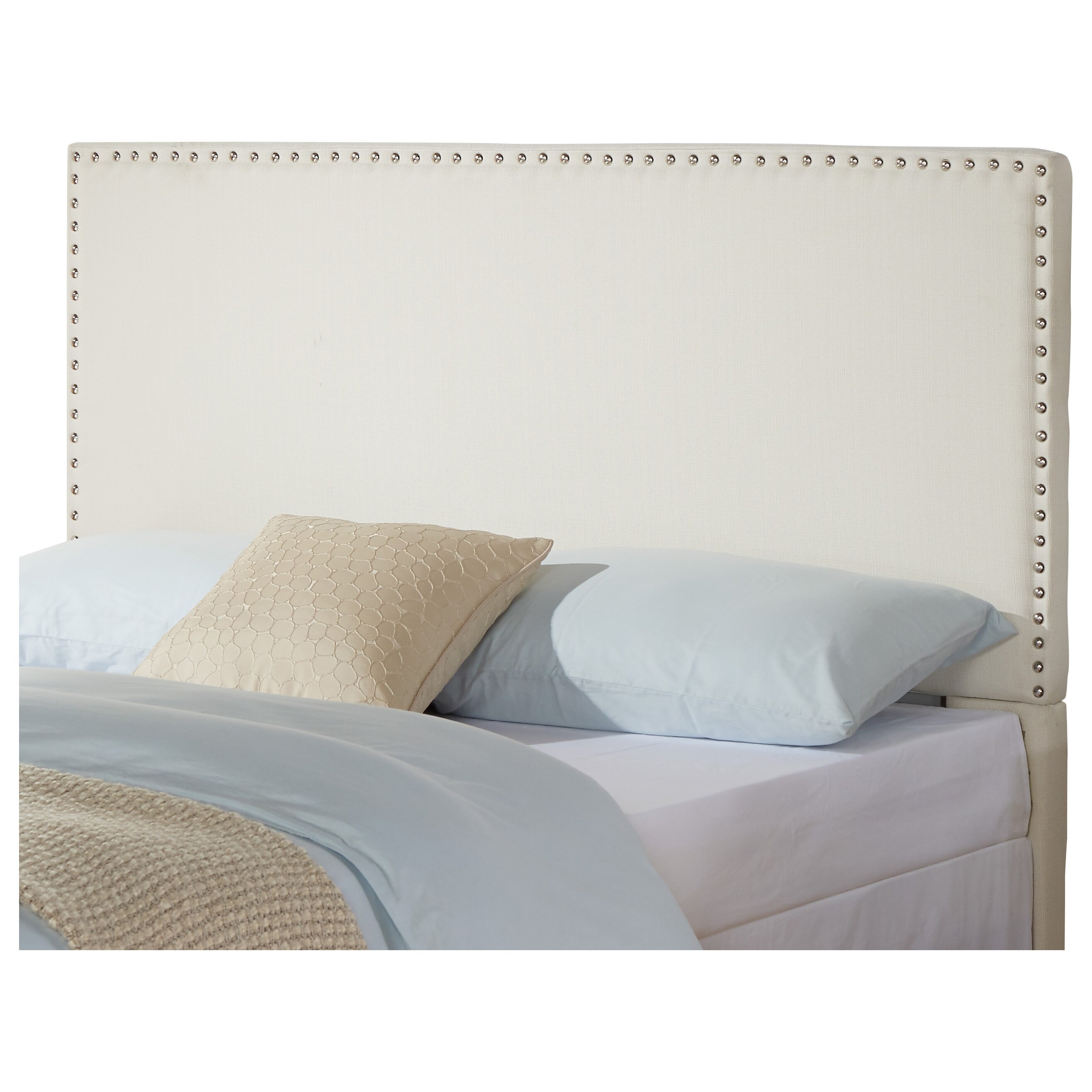 Zipcode™ Design Holly Upholstered Nailhead Headboard In Glacier ...