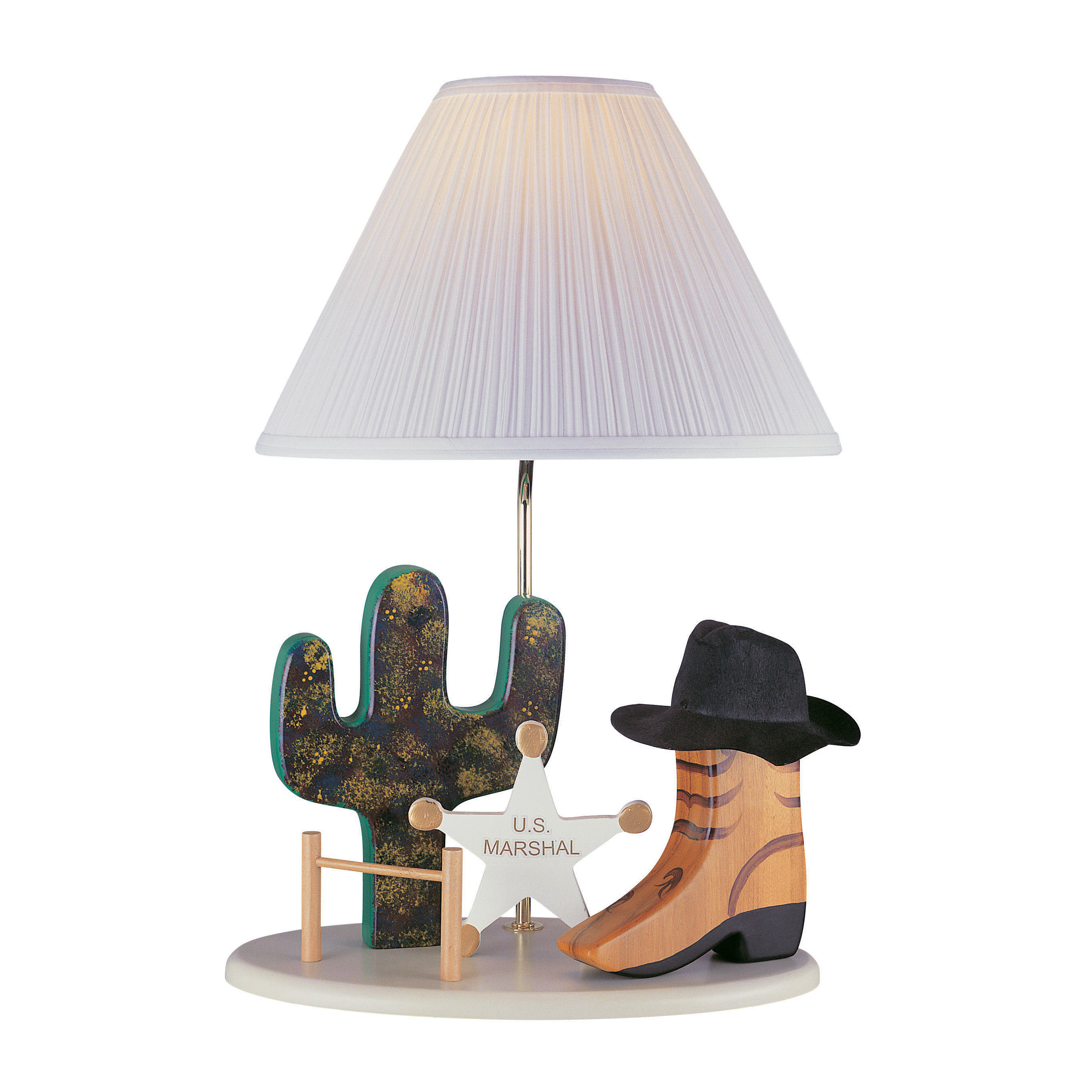 Western Cowboy 21.5" H Table Lamp with Empire Shade Wayfair