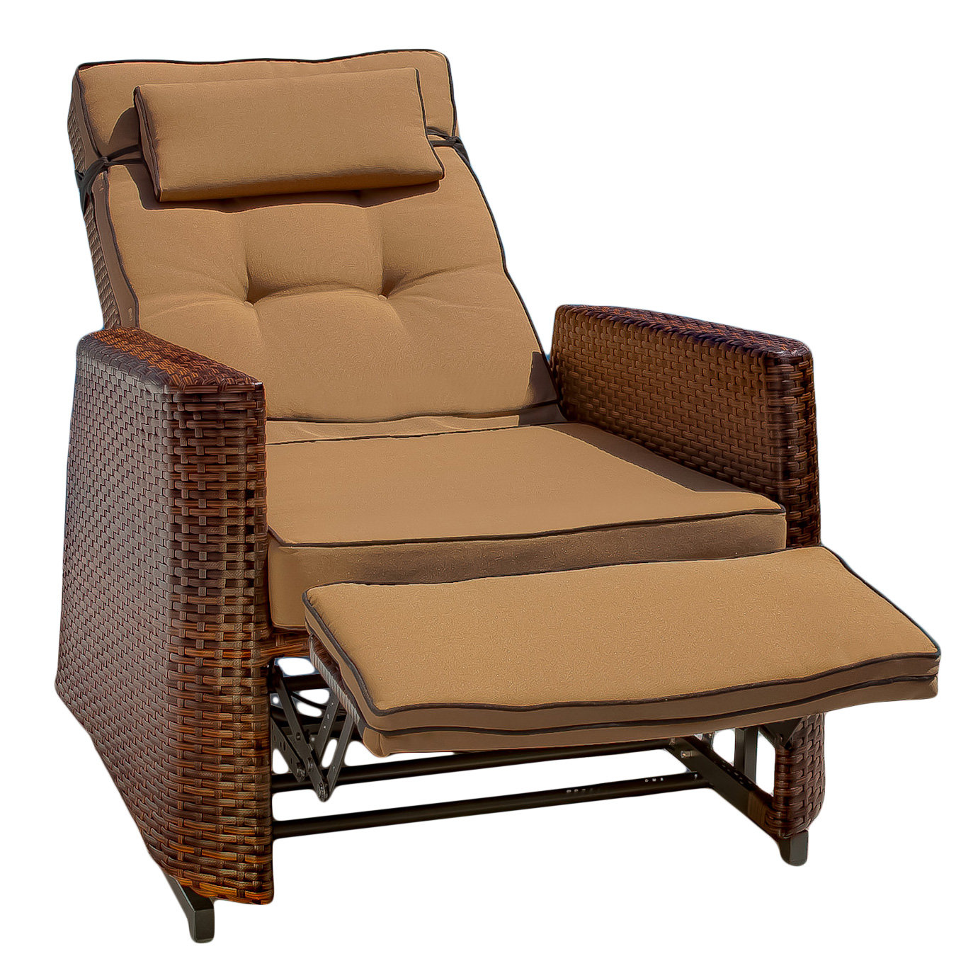 Home Loft Concepts Penzance PE Wicker Outdoor Recliner & Reviews Wayfair