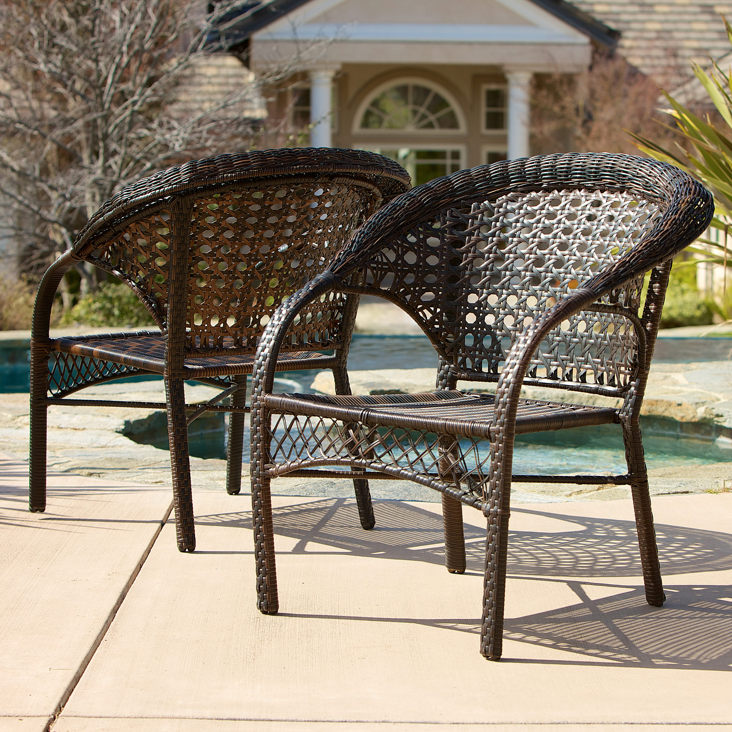 Home Loft Concepts Darlington Outdoor Wicker Chairs & Reviews | Wayfair