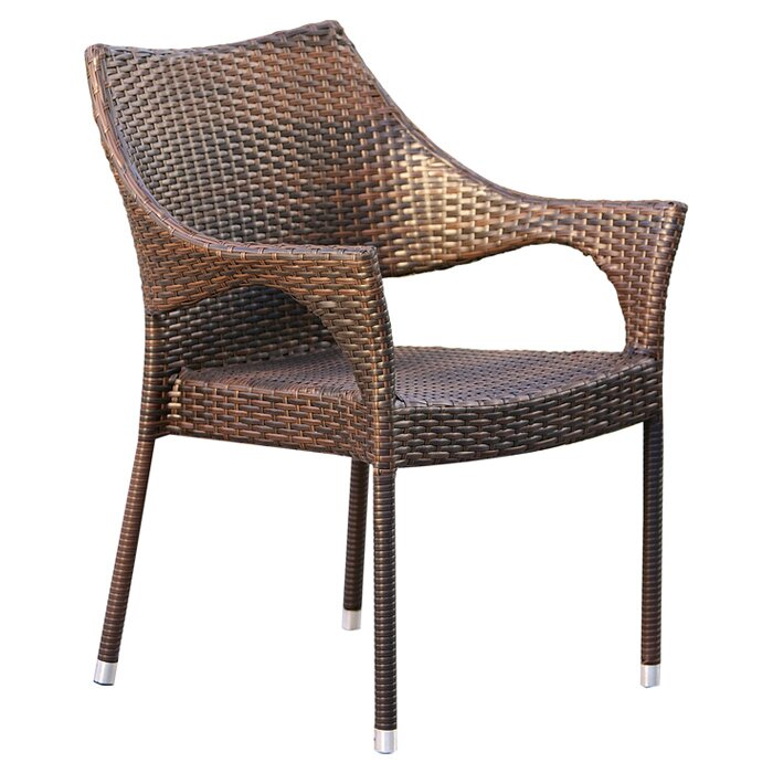 Home Loft Concepts Norm Outdoor Wicker Arm Chair & Reviews | Wayfair