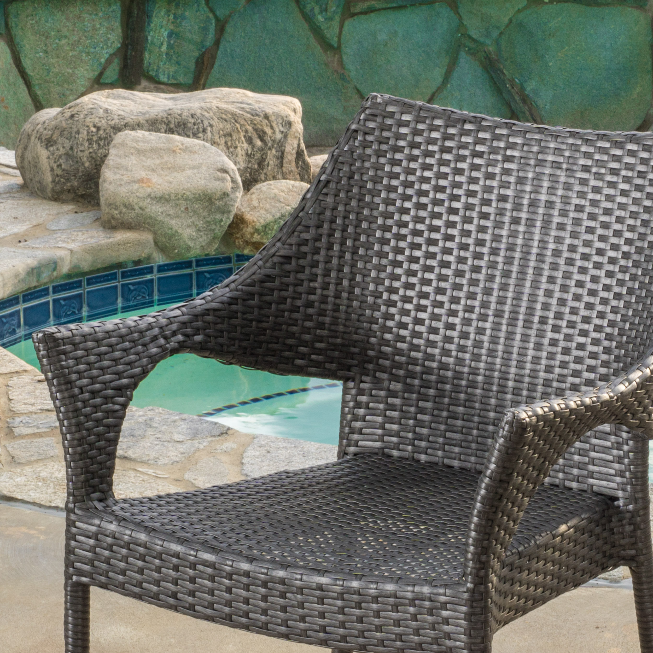 Home Loft Concepts Norm Outdoor Wicker Arm Chair & Reviews Wayfair