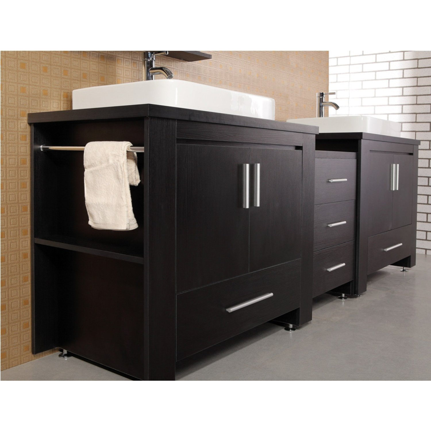 96 Bathroom Vanity Home Loft Concepts 96quot Double Bathroom Vanity Set With Mirror