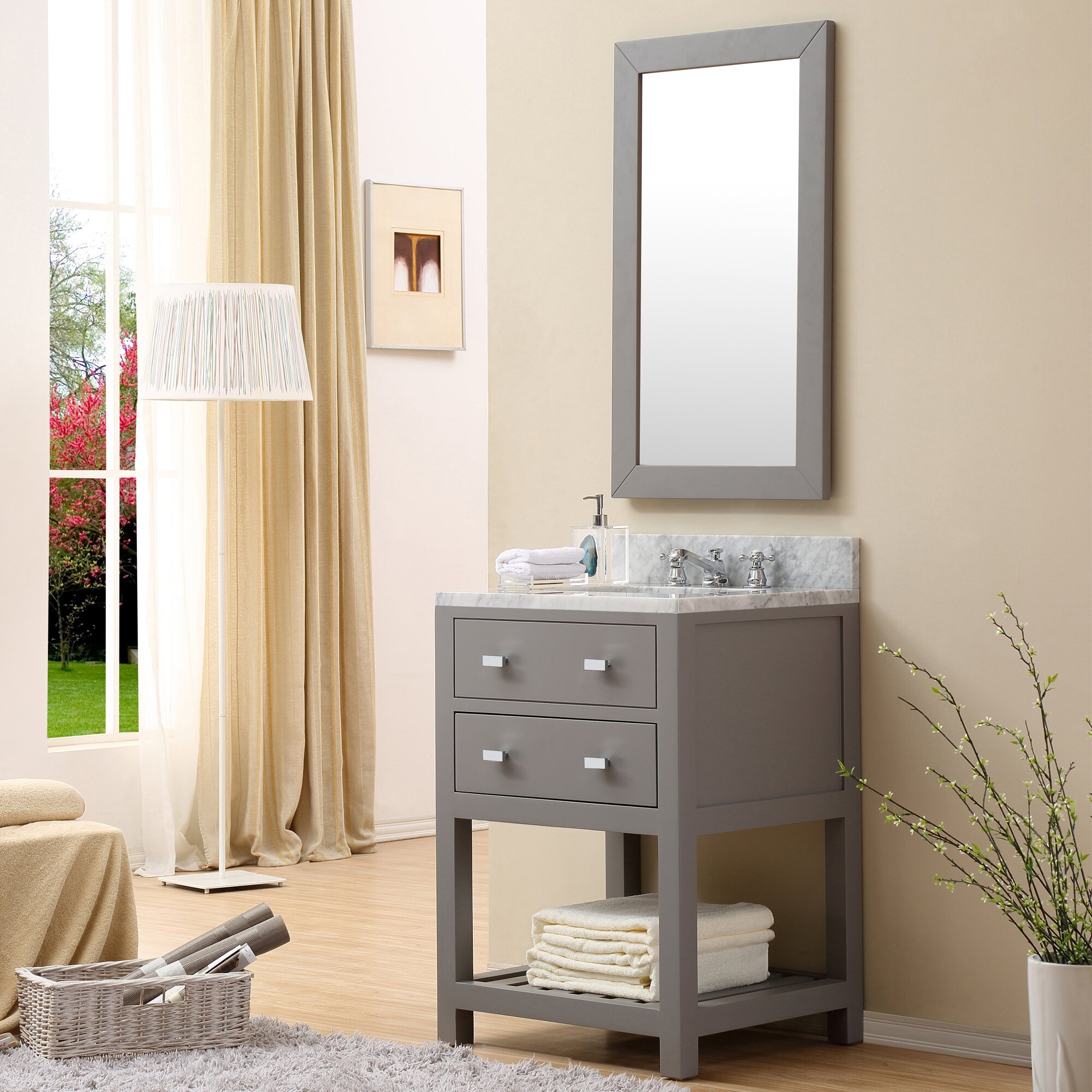 24" Single Sink Bathroom Vanity Set | Wayfair