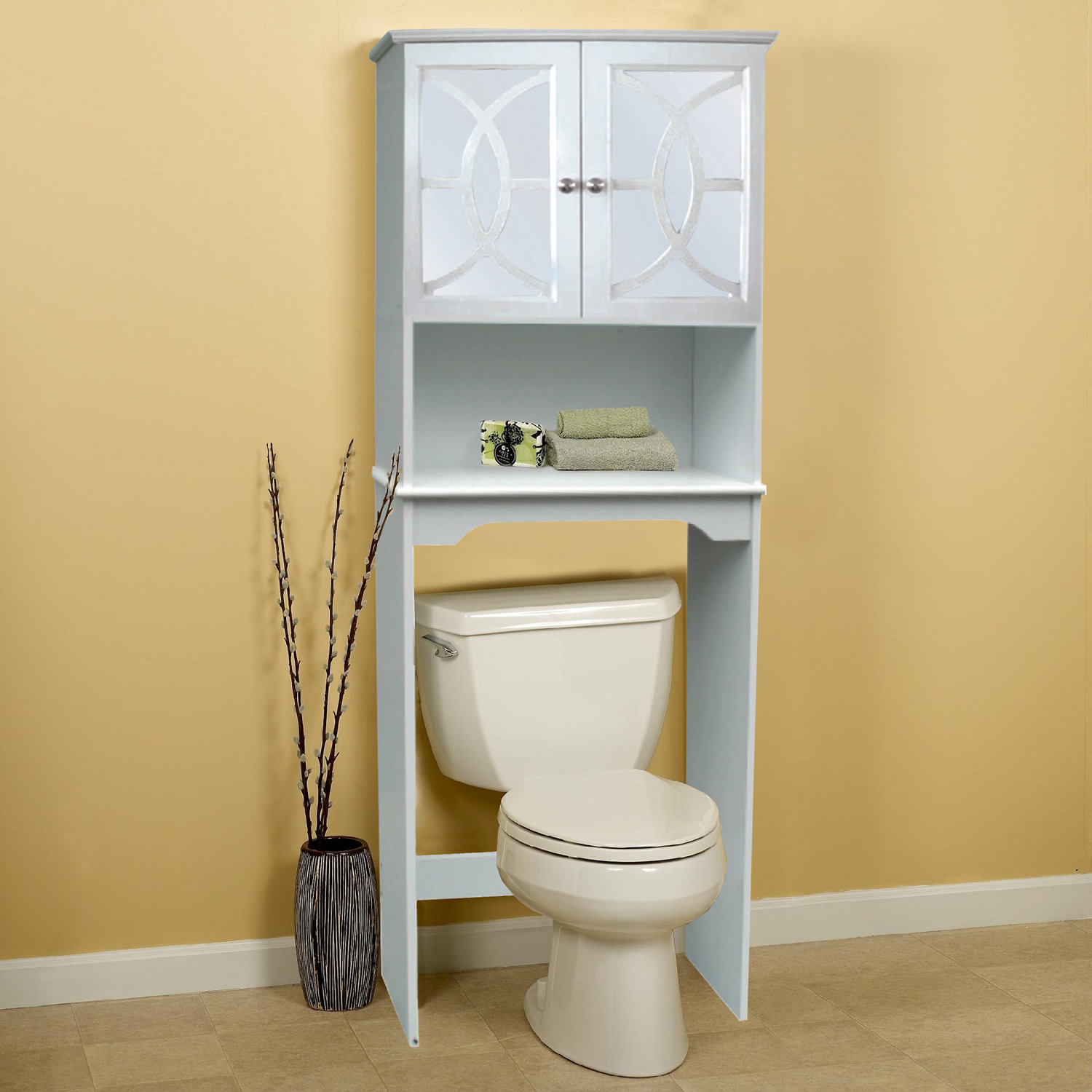 24" x 68" Free Standing Over the Toilet Wayfair