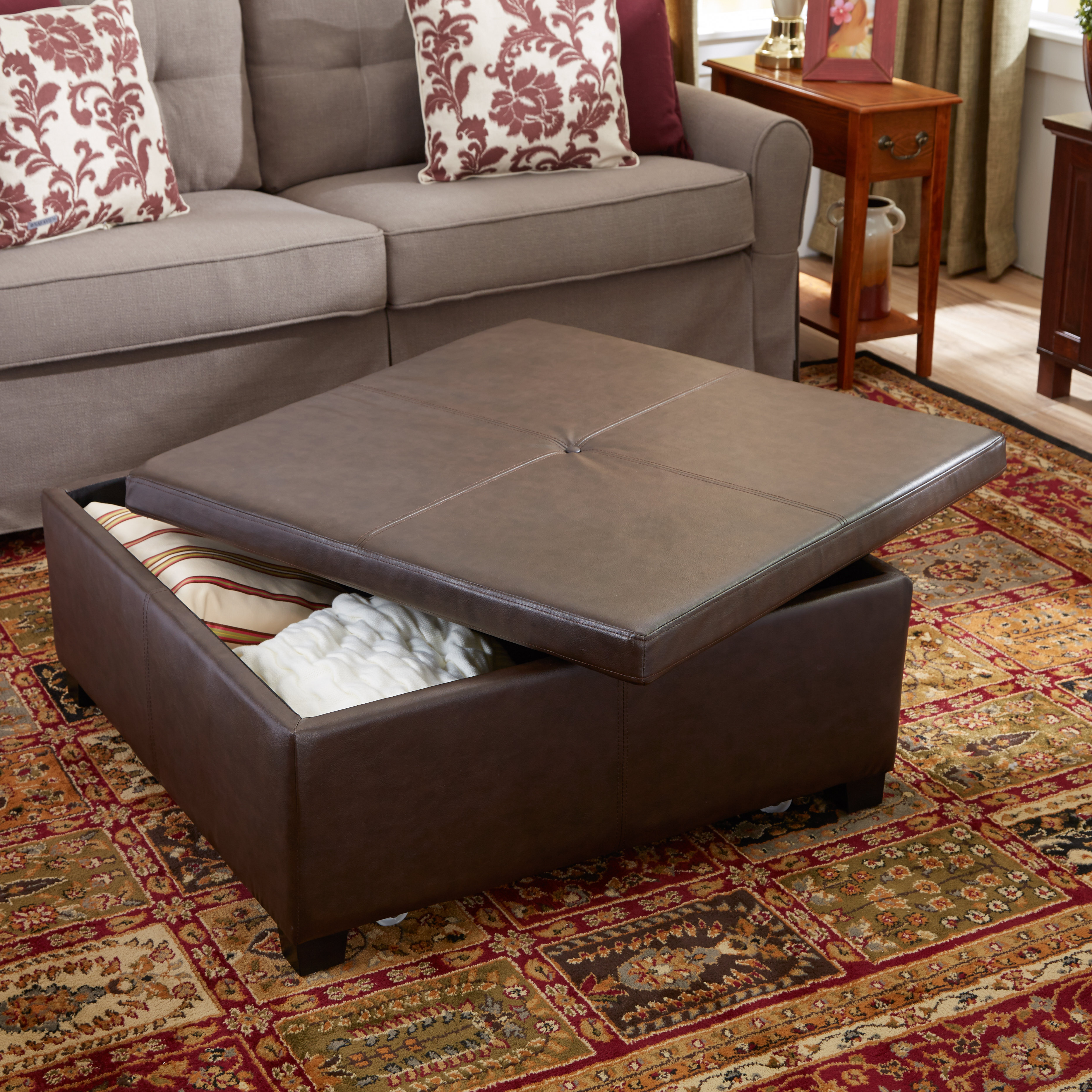Andover Mills Elwood Square Storage Ottoman & Reviews Wayfair