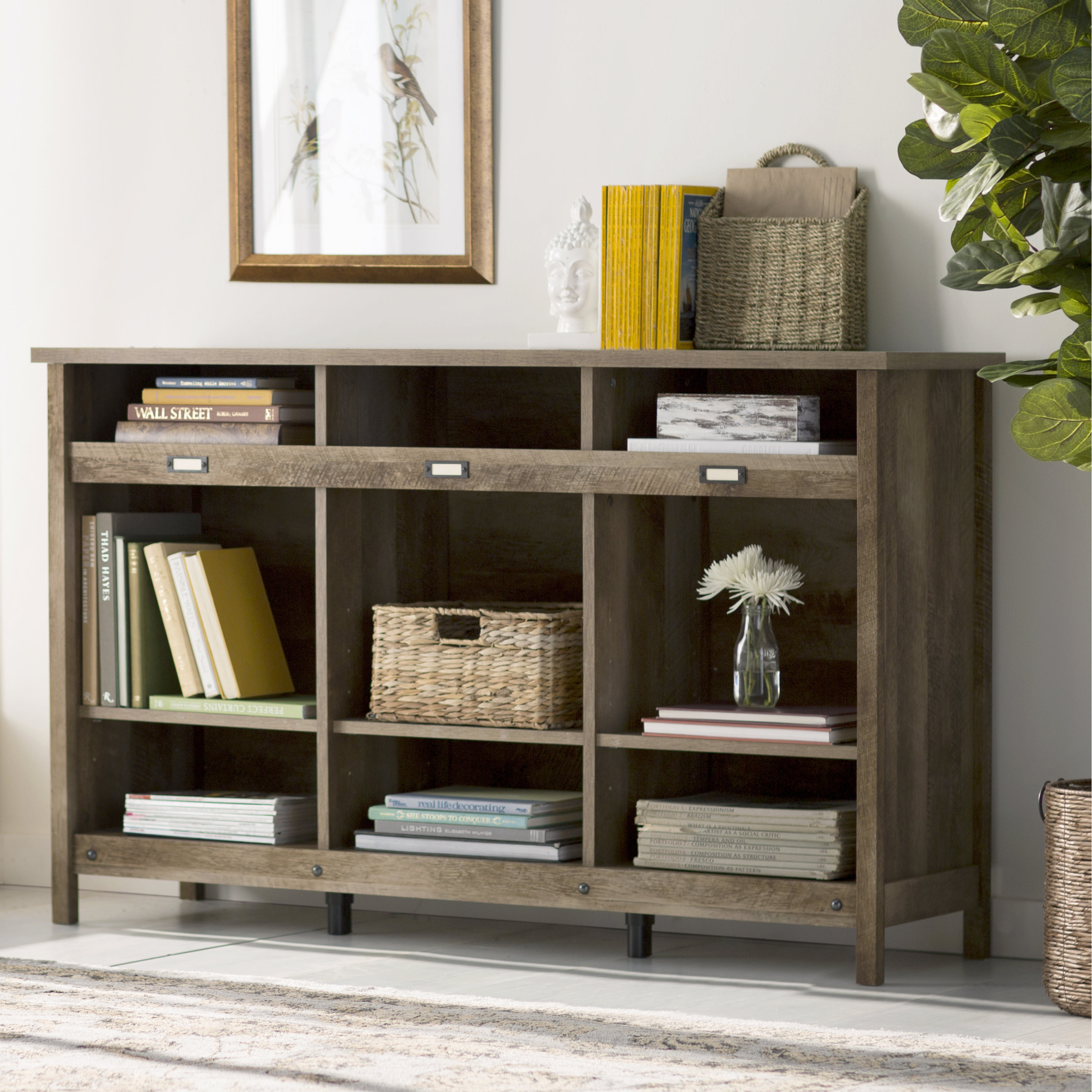 Andover Mills Orville Storage Credenza 36.26" Cube Bookcase & Reviews