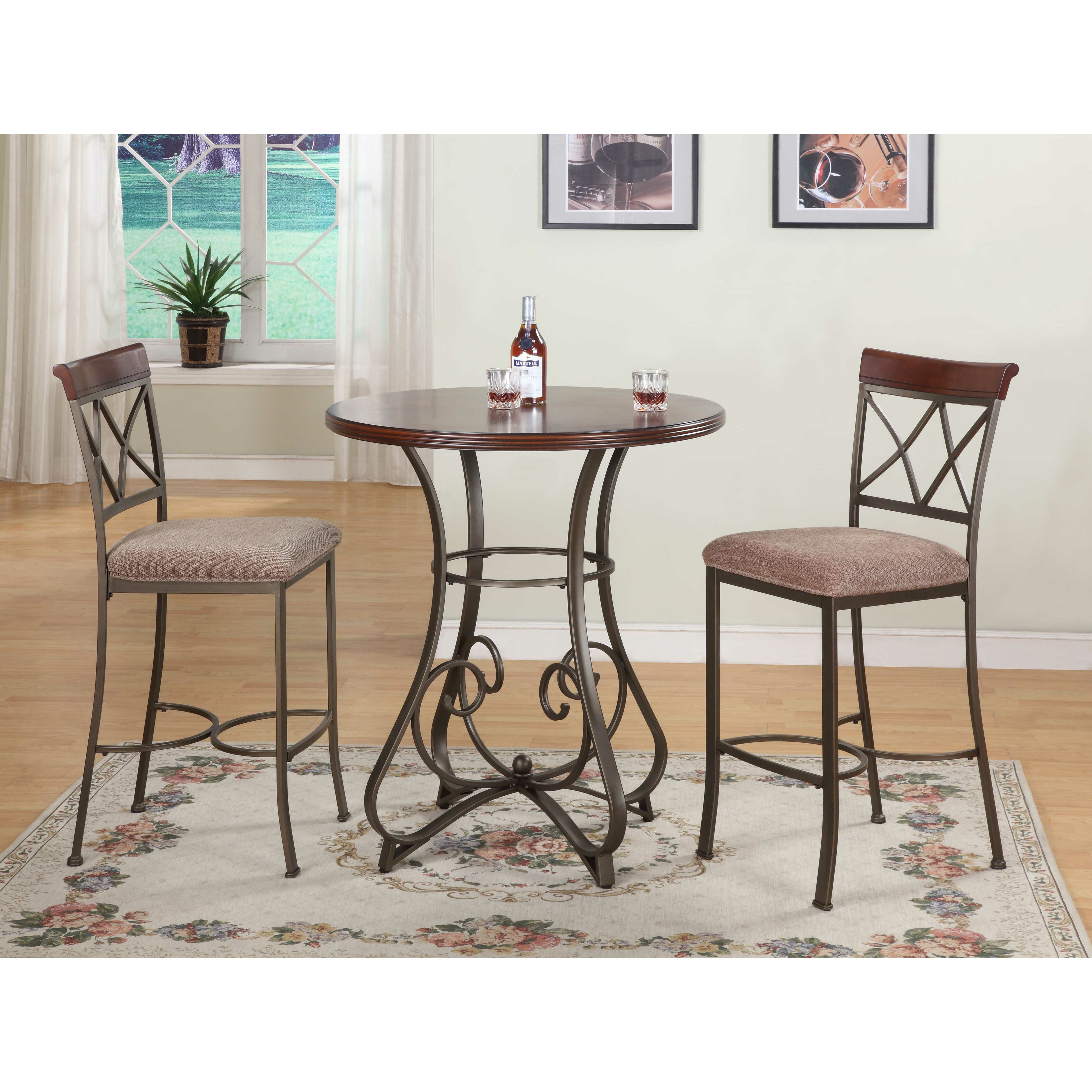 Andover Mills Sawyer 3 Piece Pub Table Set u0026 Reviews  Wayfair