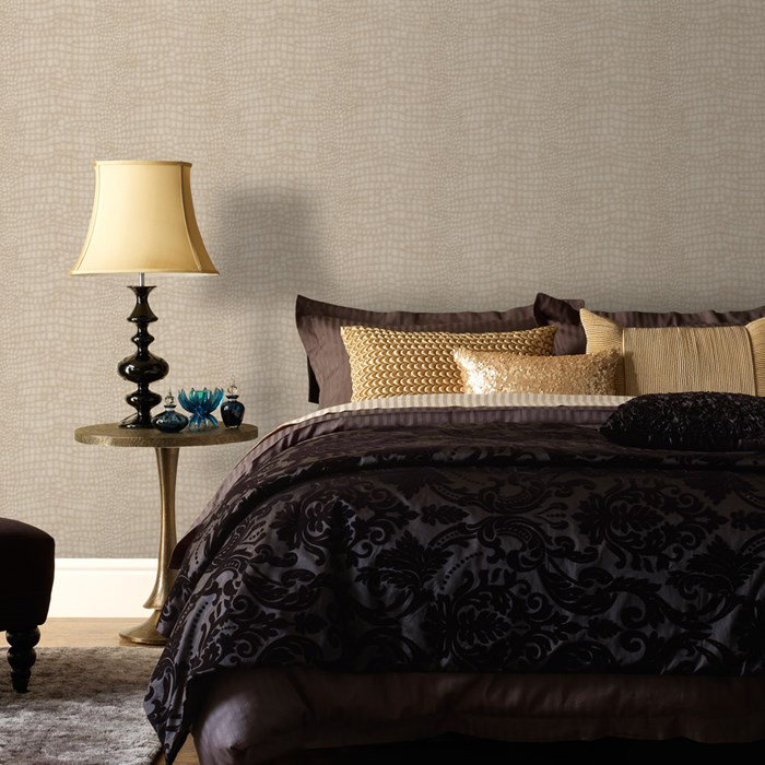 Graham & Brown Skins 33' x 20" Crocodile Print 3D Embossed Wallpaper