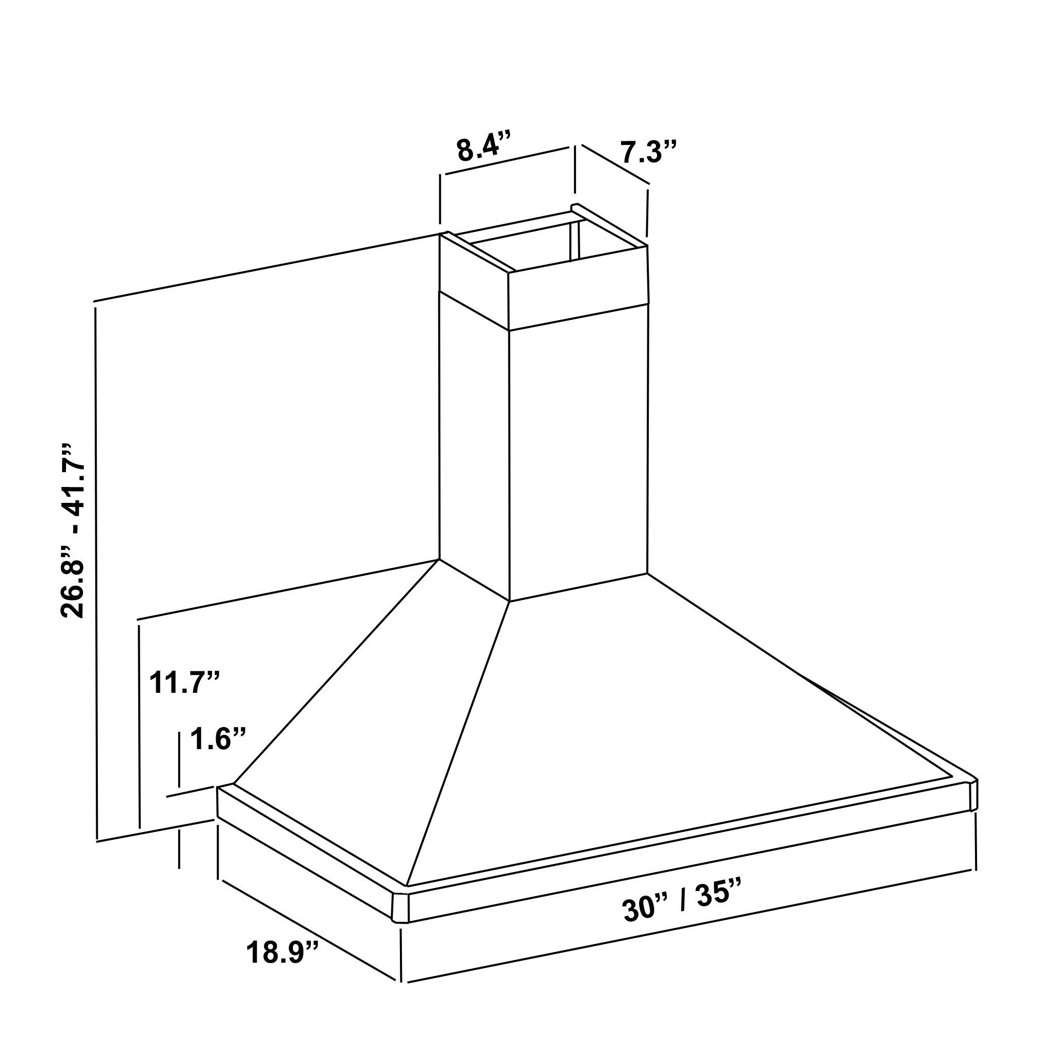Cosmo Cosmo 36" 760 CFM Wall Mount Range Hood & Reviews Wayfair
