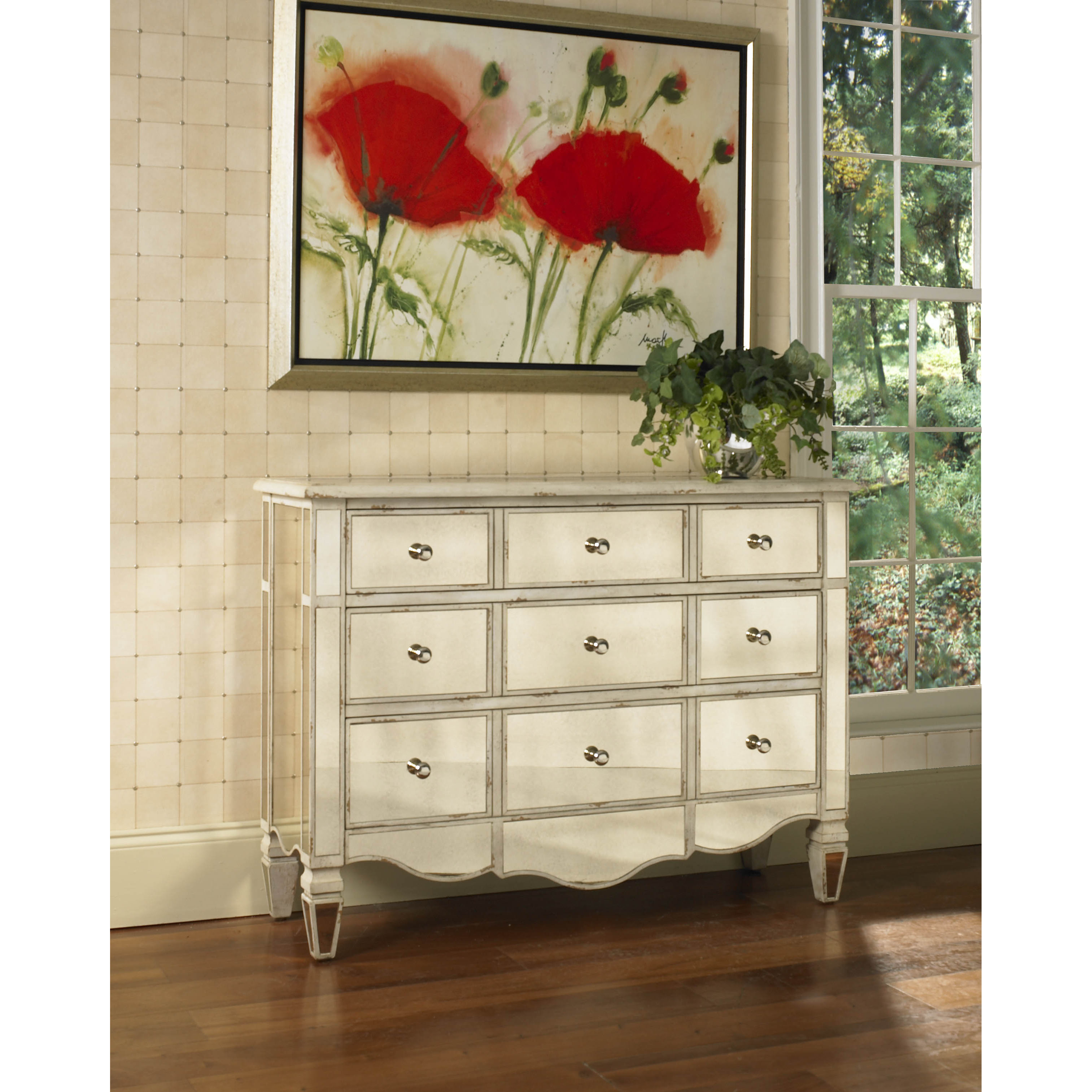 Radiance Mirrored 3 Drawer Accent Chest Wayfair
