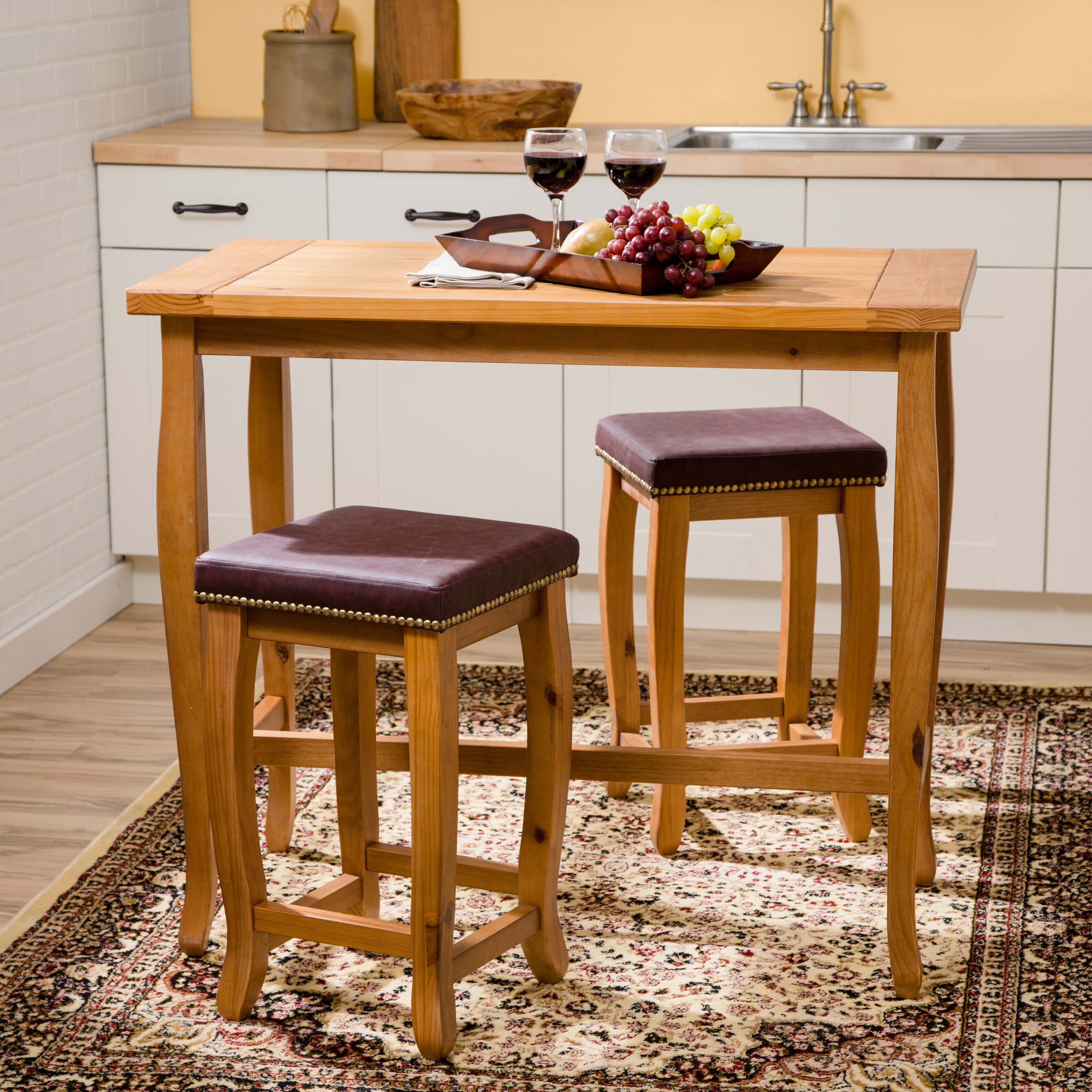 Three Posts Finleyville 3 Piece Pub Table Set & Reviews | Wayfair.ca