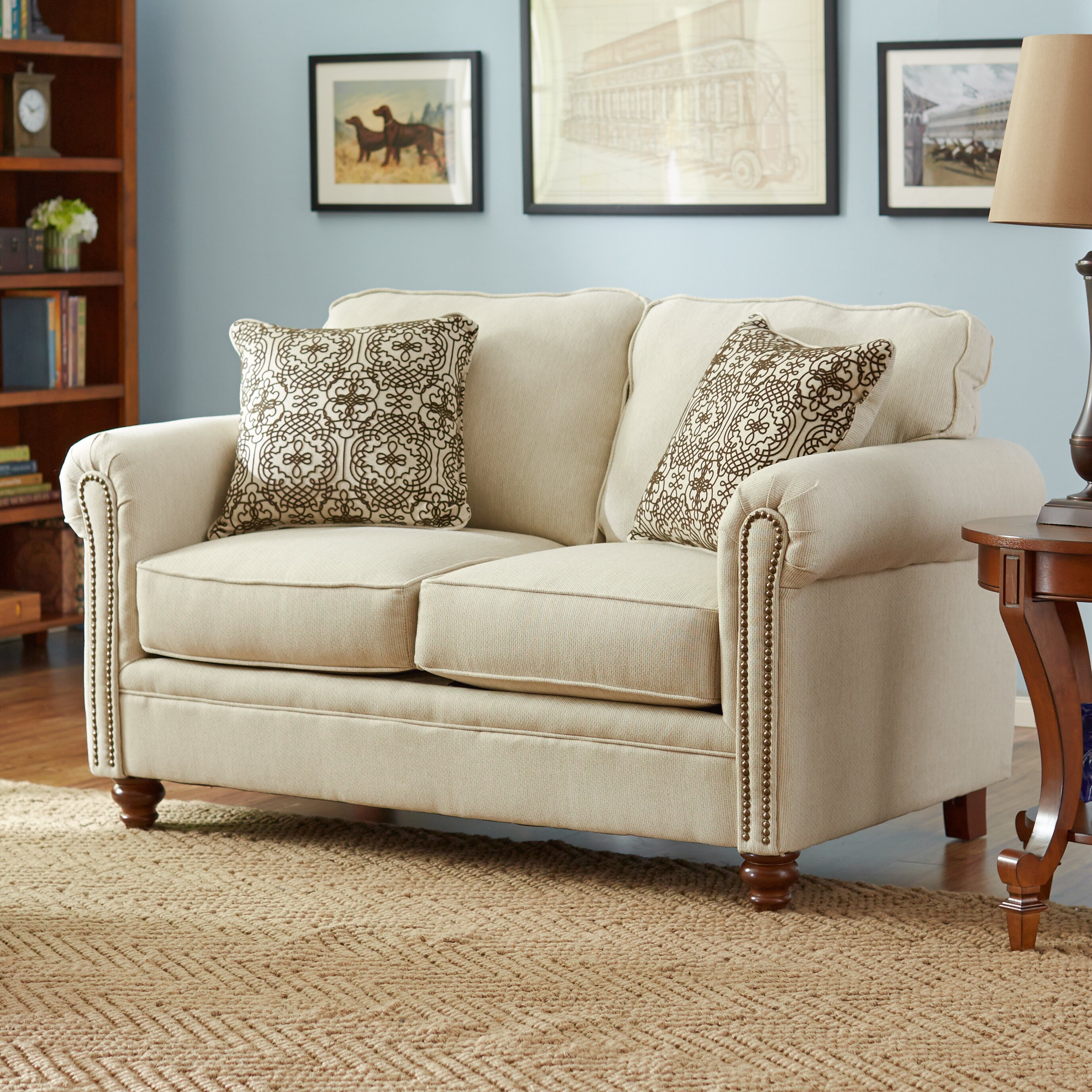 Three Posts Serta Upholstery Caroll Loveseat & Reviews | Wayfair