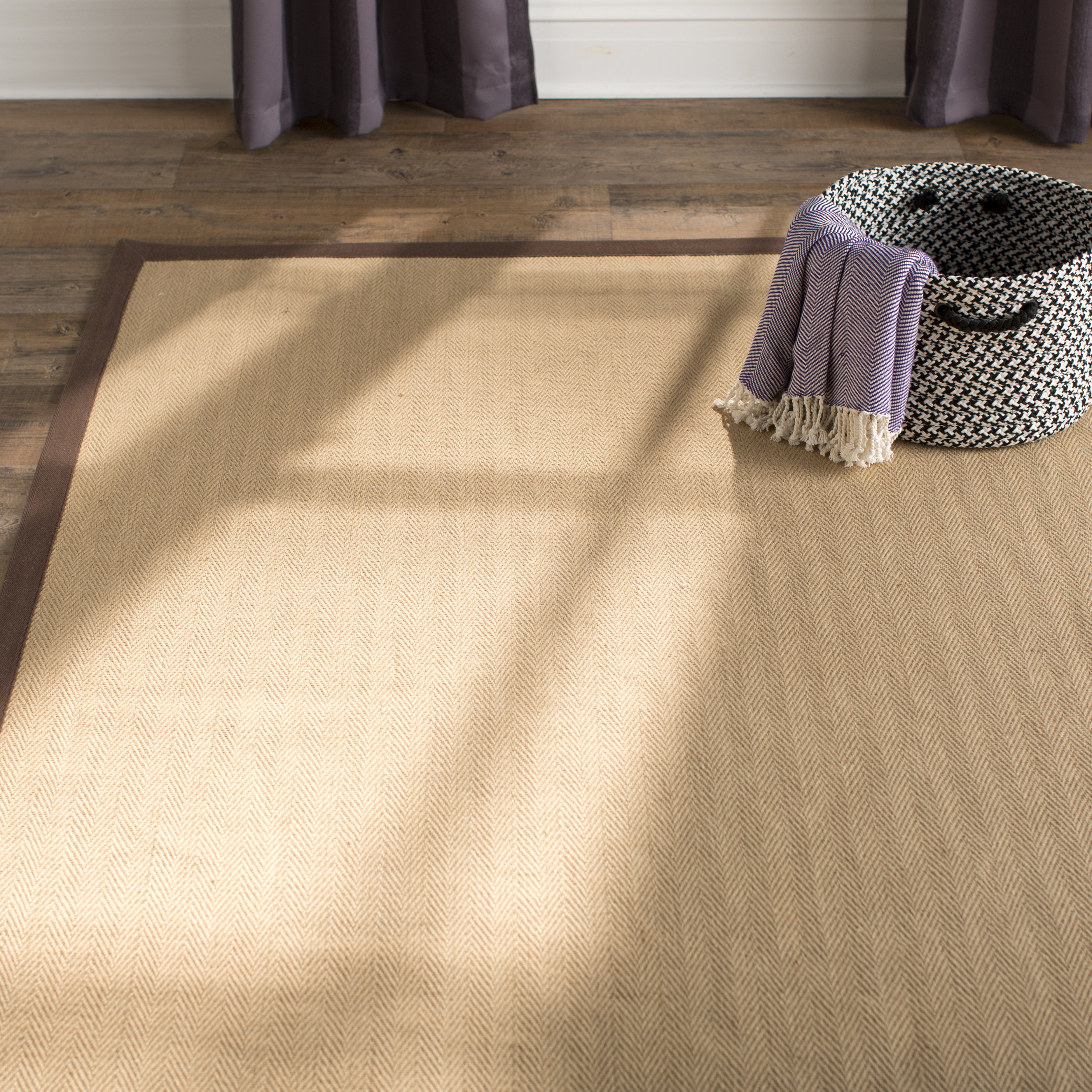 Three Posts Sharpsburg Brown Jute Area Rug & Reviews Wayfair