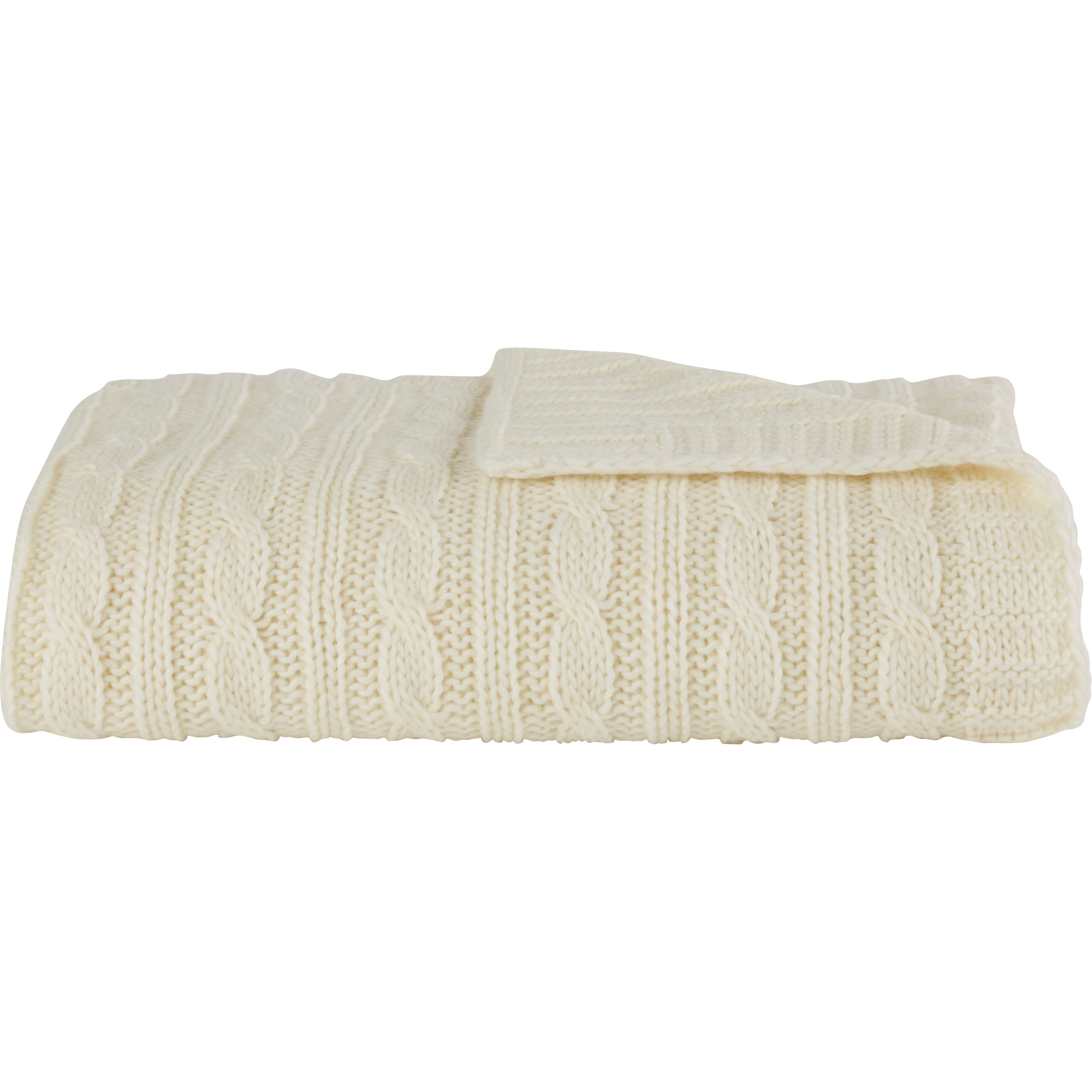Three Posts Deluxe Cable Knit Throw Blanket & Reviews Wayfair