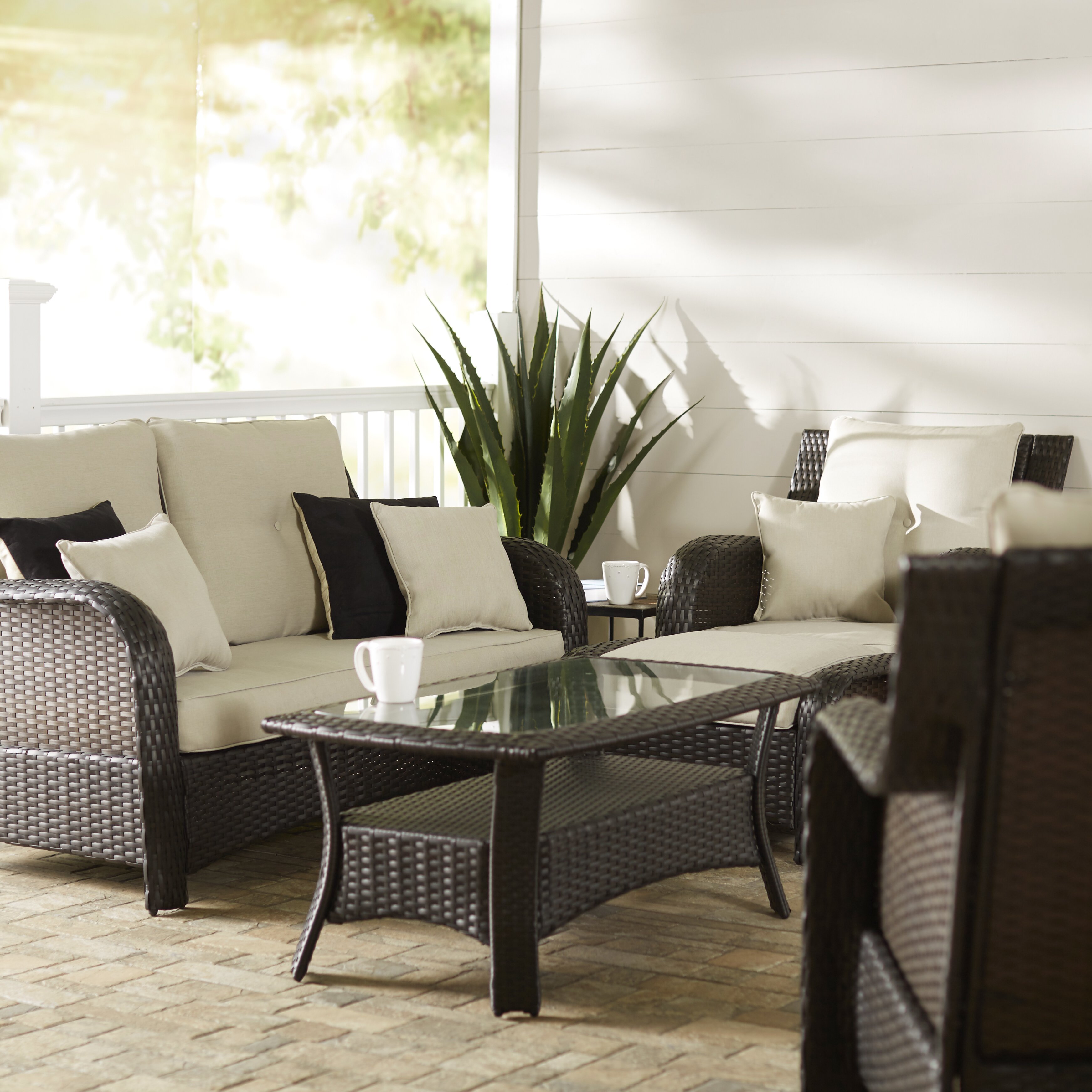 Three Posts Harger 6 Piece Outdoor Lounge Set & Reviews | Wayfair