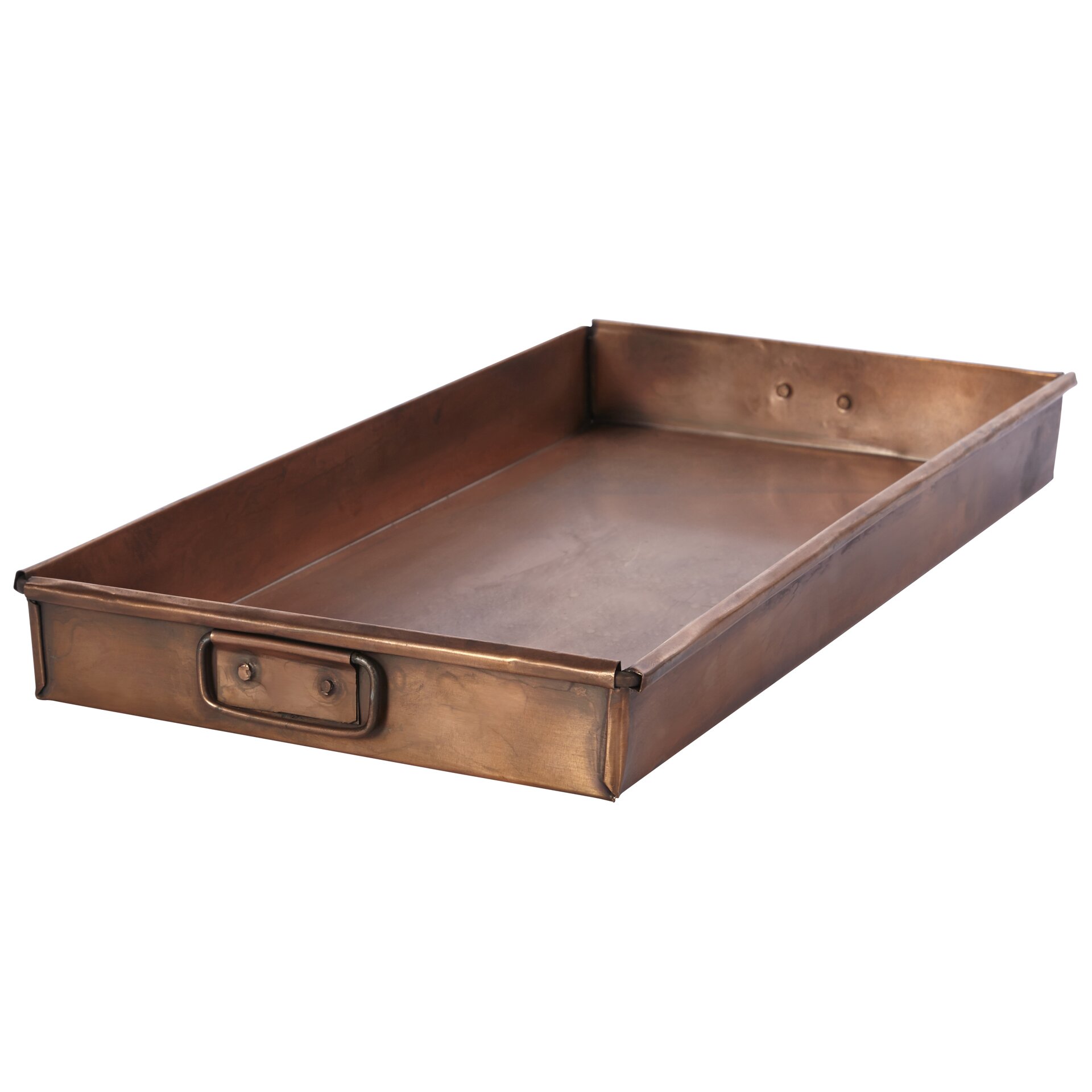 Three Posts Rectangular Iron Tray & Reviews | Wayfair