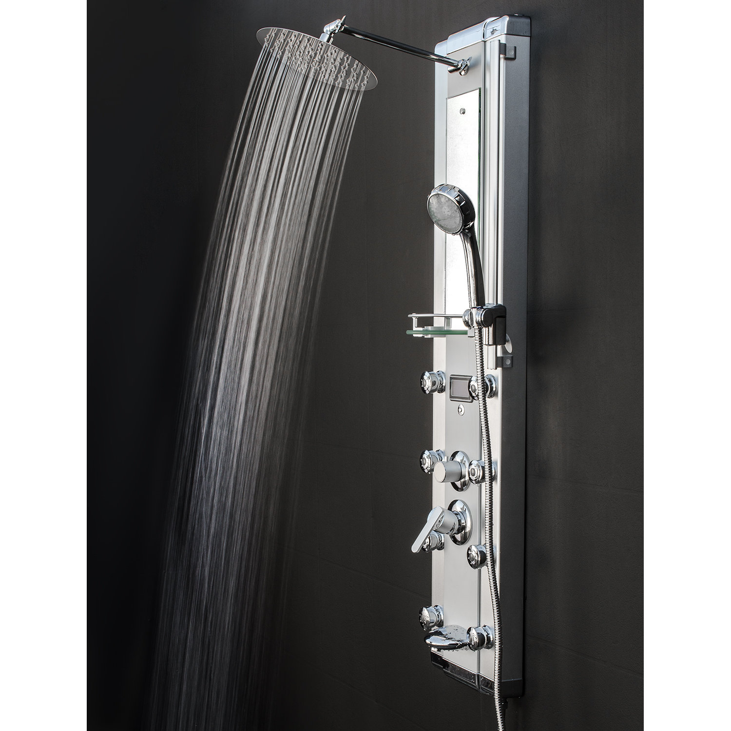 LED Tower Rainfall Shower Panel System Wayfair
