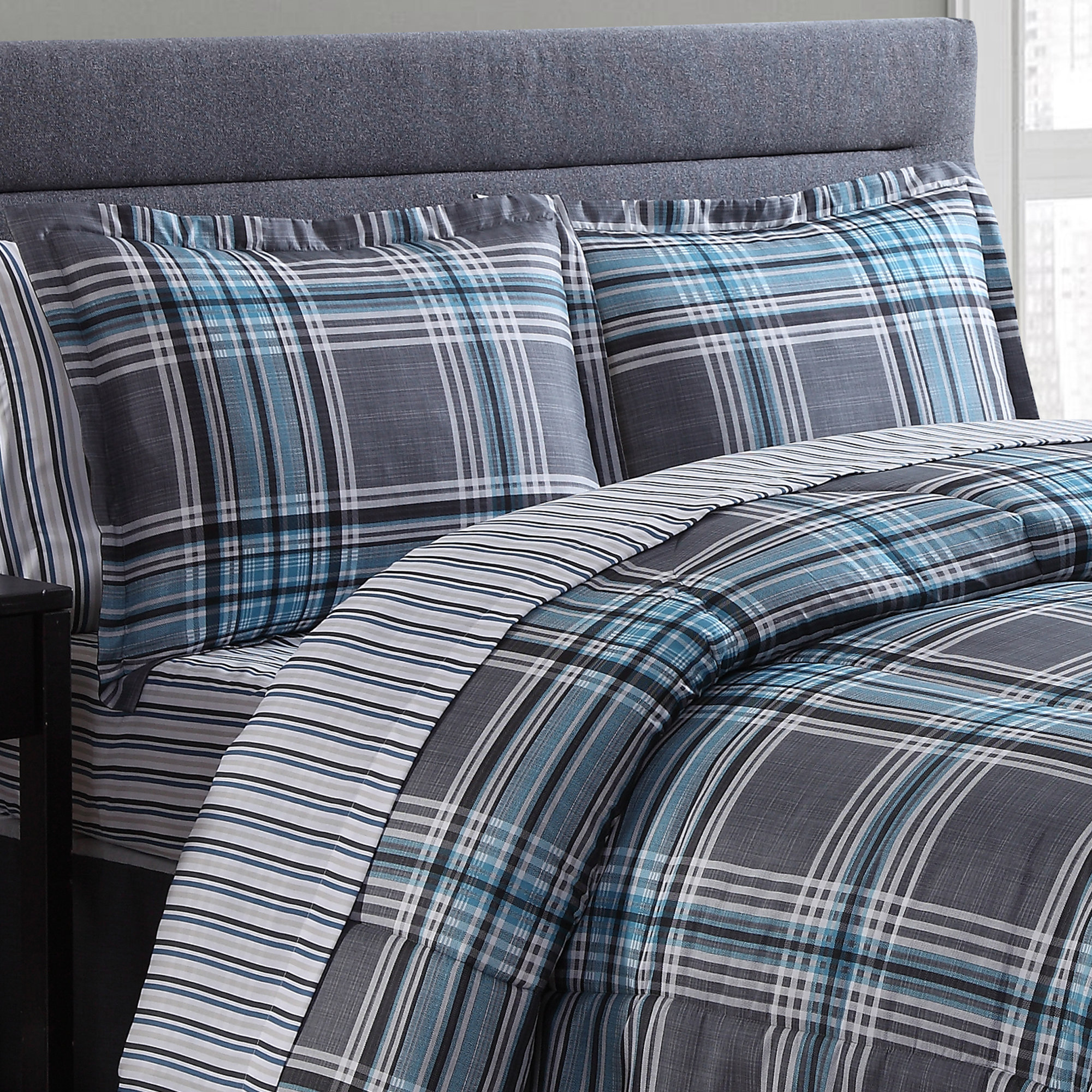 Chelsea Plaid Bed in a Bag Set Wayfair