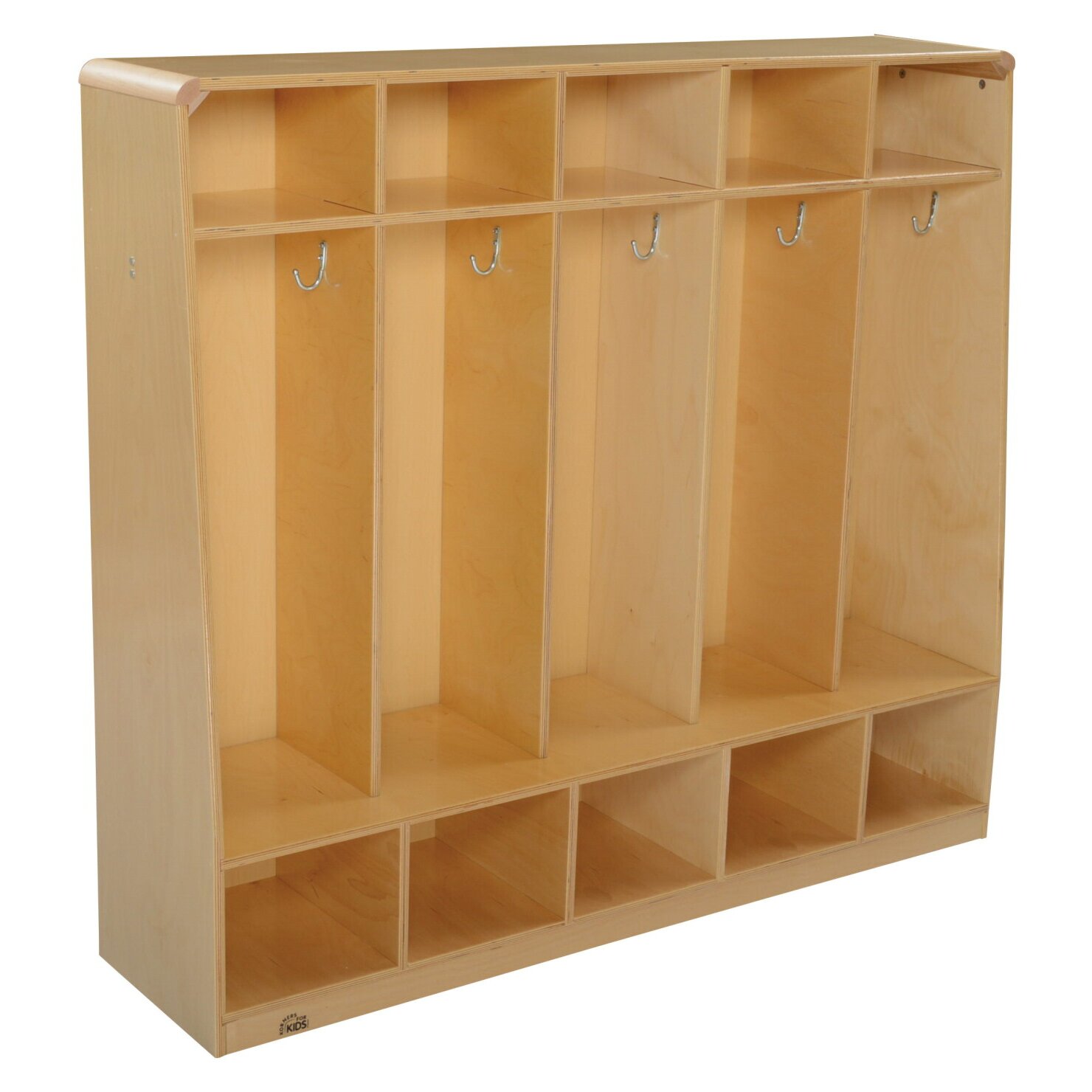 1 Tier 15 Section Bench Coat Locker