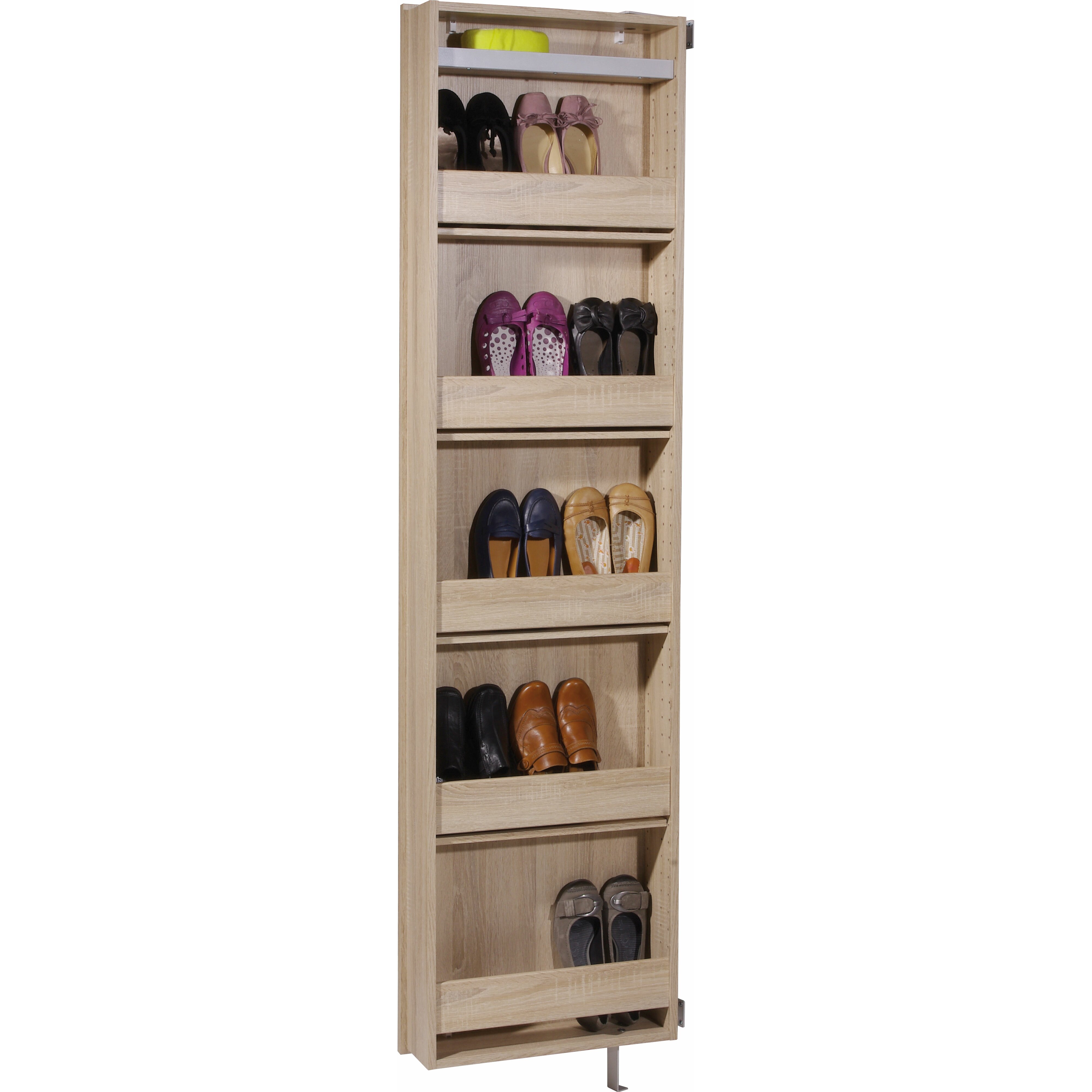 Шкаф для обуви Disemobel Classic, высокий, узкий, 74x22x208 см (422)