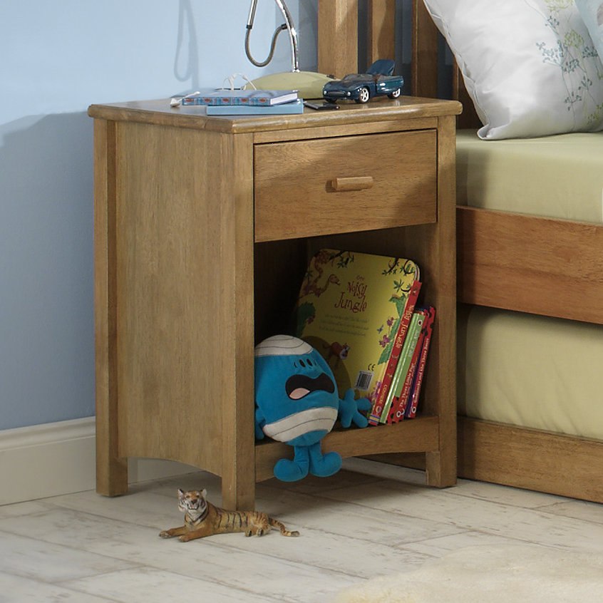 Home & Haus Corbine 1 Drawer Bedside Table & Reviews Wayfair UK