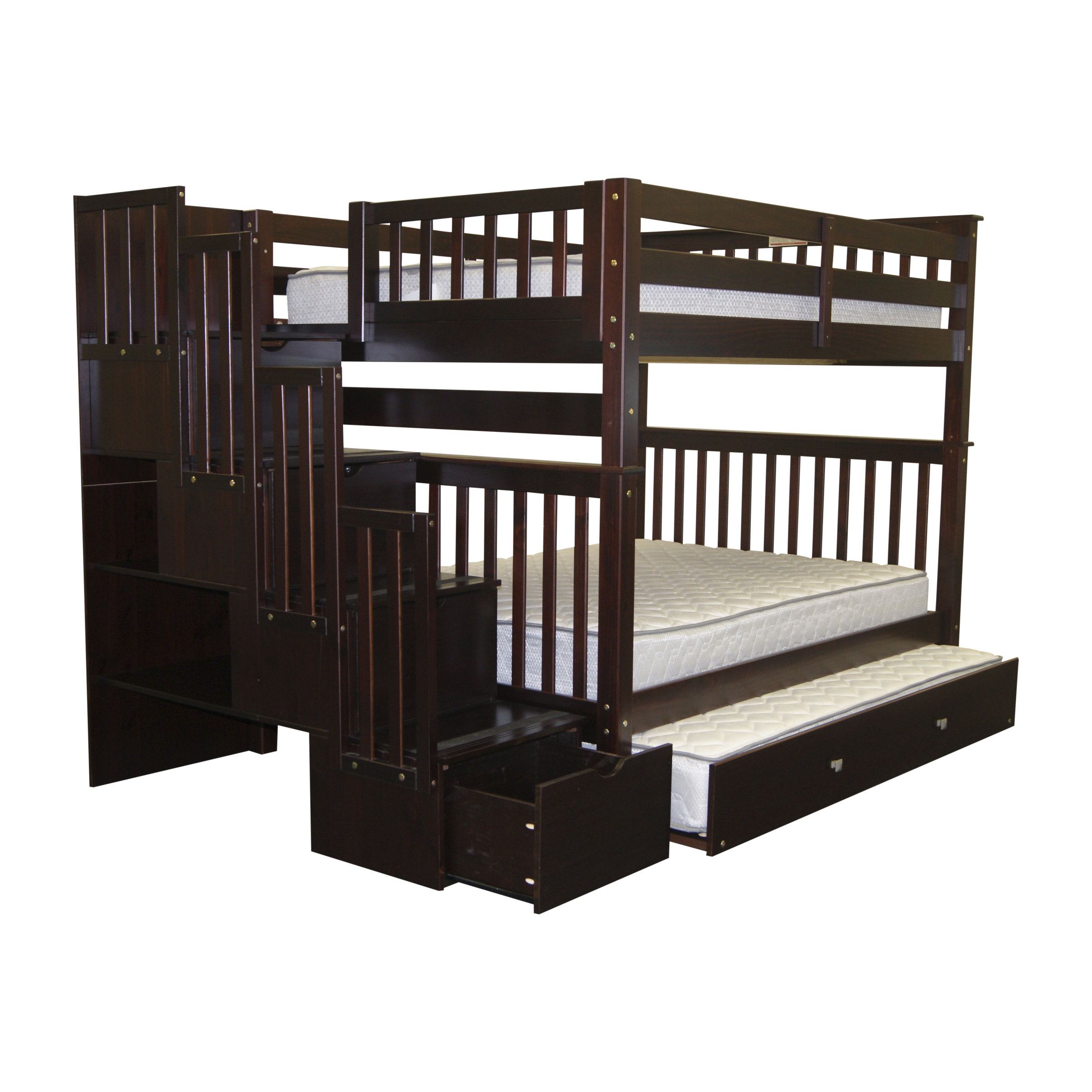 Full over Full Bunk Bed with Trundle Wayfair