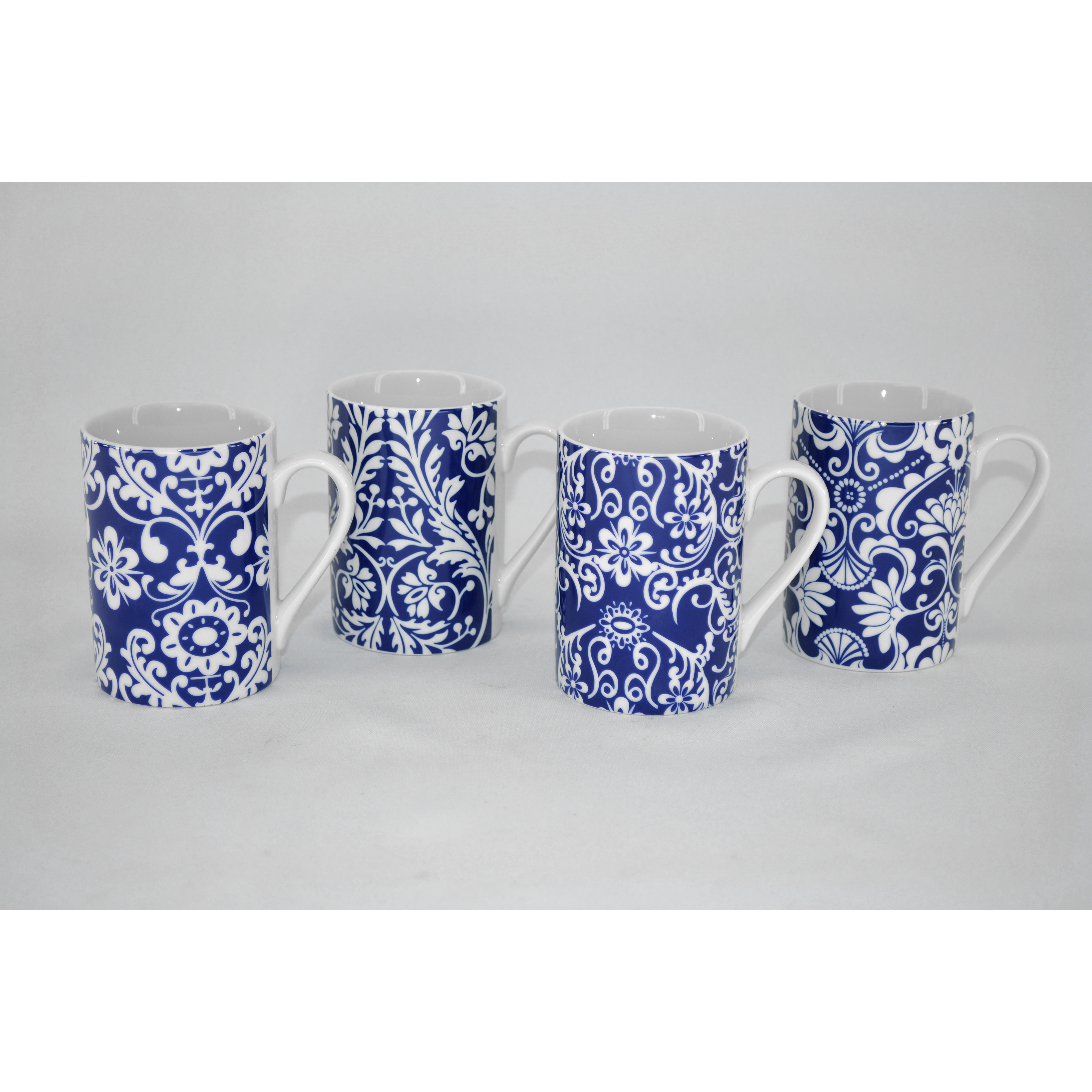 4 Piece Floral Coffee Mugs Set Wayfair
