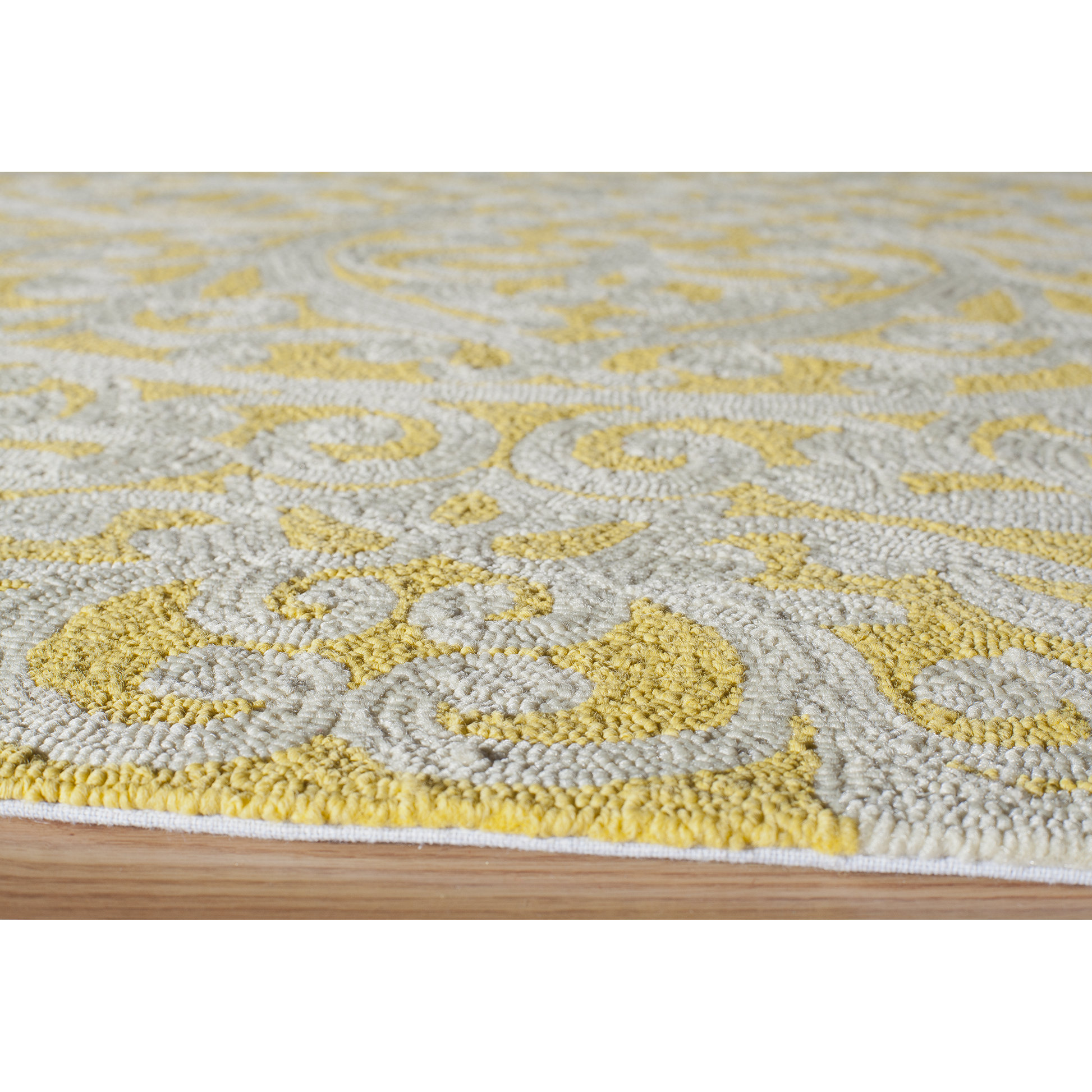 Veranda HandHooked Gold Indoor/Outdoor Area Rug Wayfair