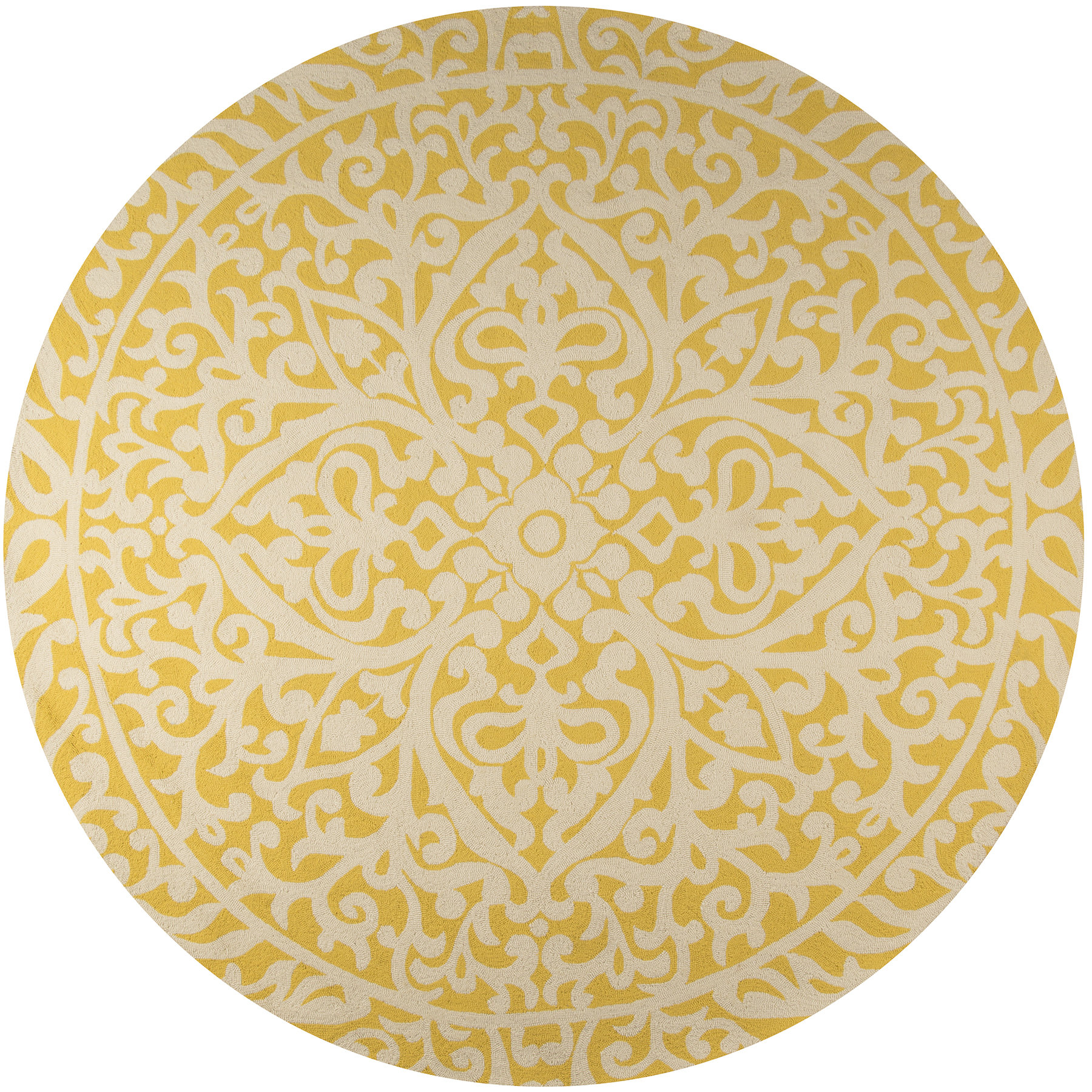 Veranda HandHooked Gold Indoor/Outdoor Area Rug Wayfair