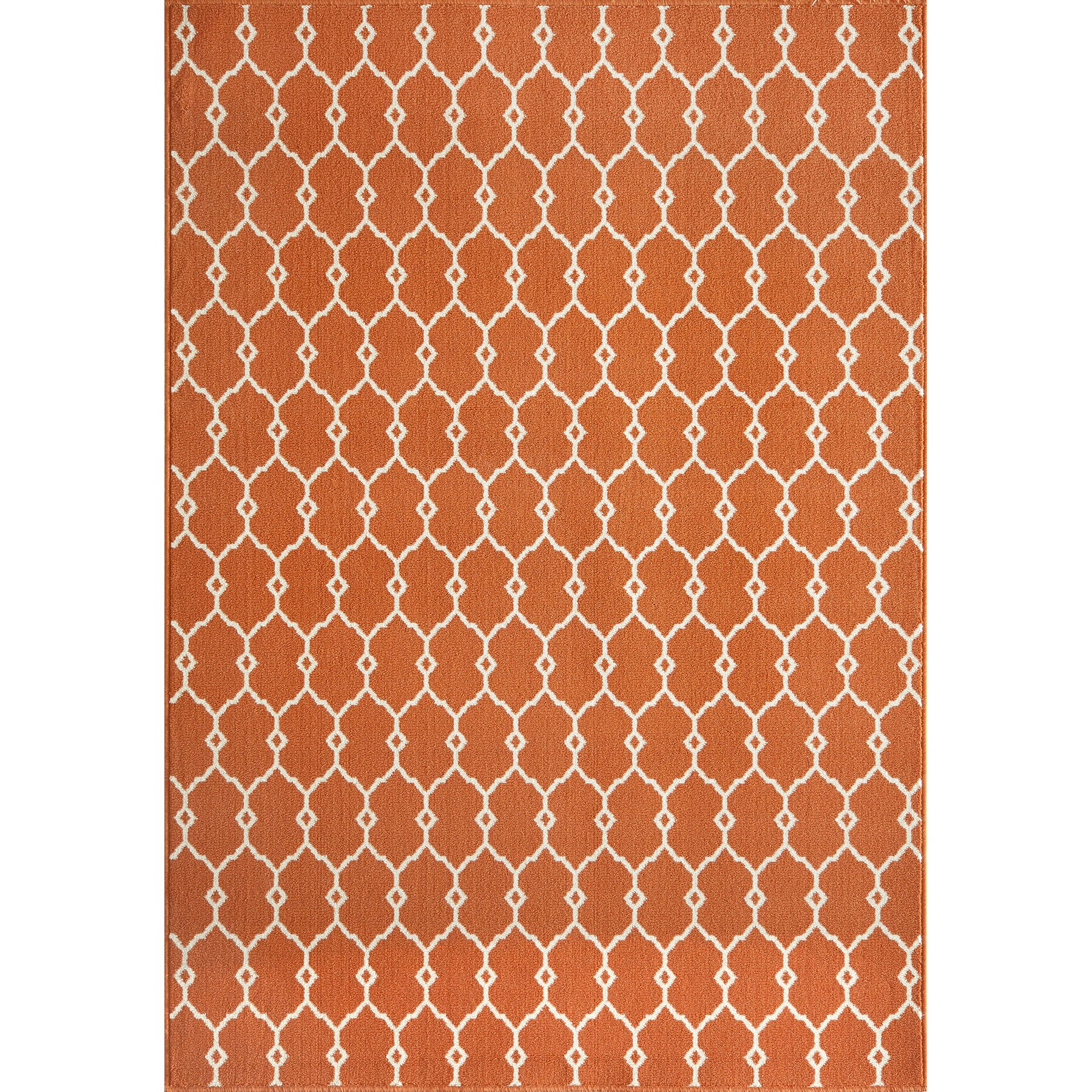 Orange Outdoor Rug - Orange Mojave Indoor Outdoor Rug - Dear Keaton : Pair with pastel blues to give a nod to beautiful sunsets.