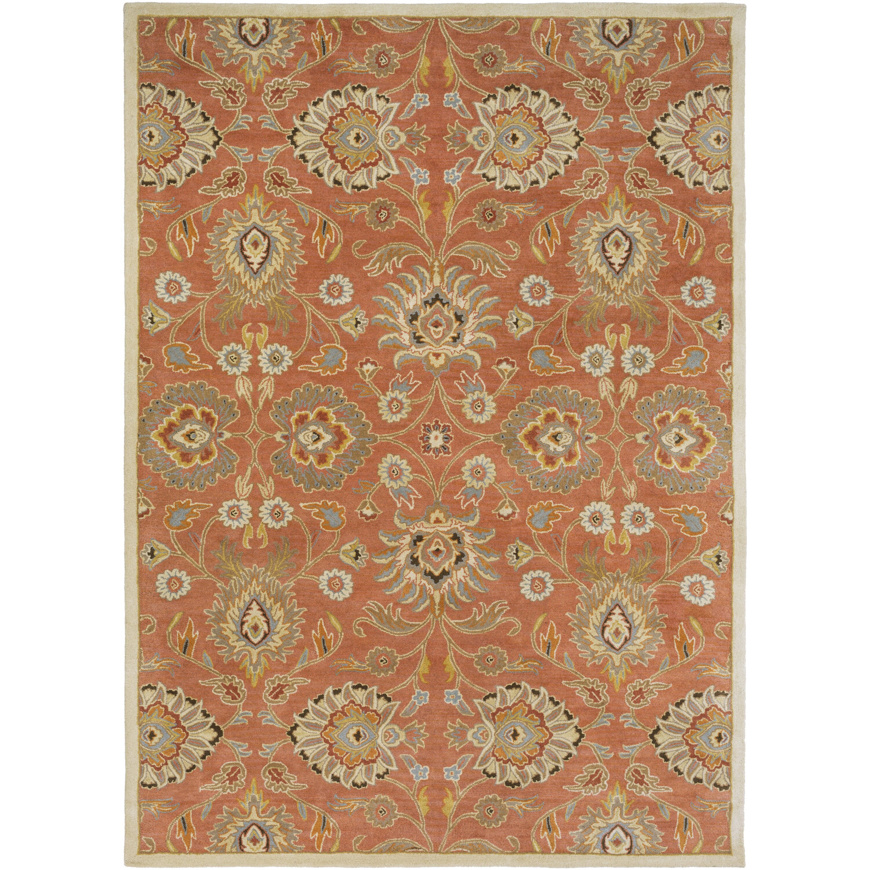 Surya Caesar Hand Tufted Burnt Orange Area Rug And Reviews Wayfair 0561