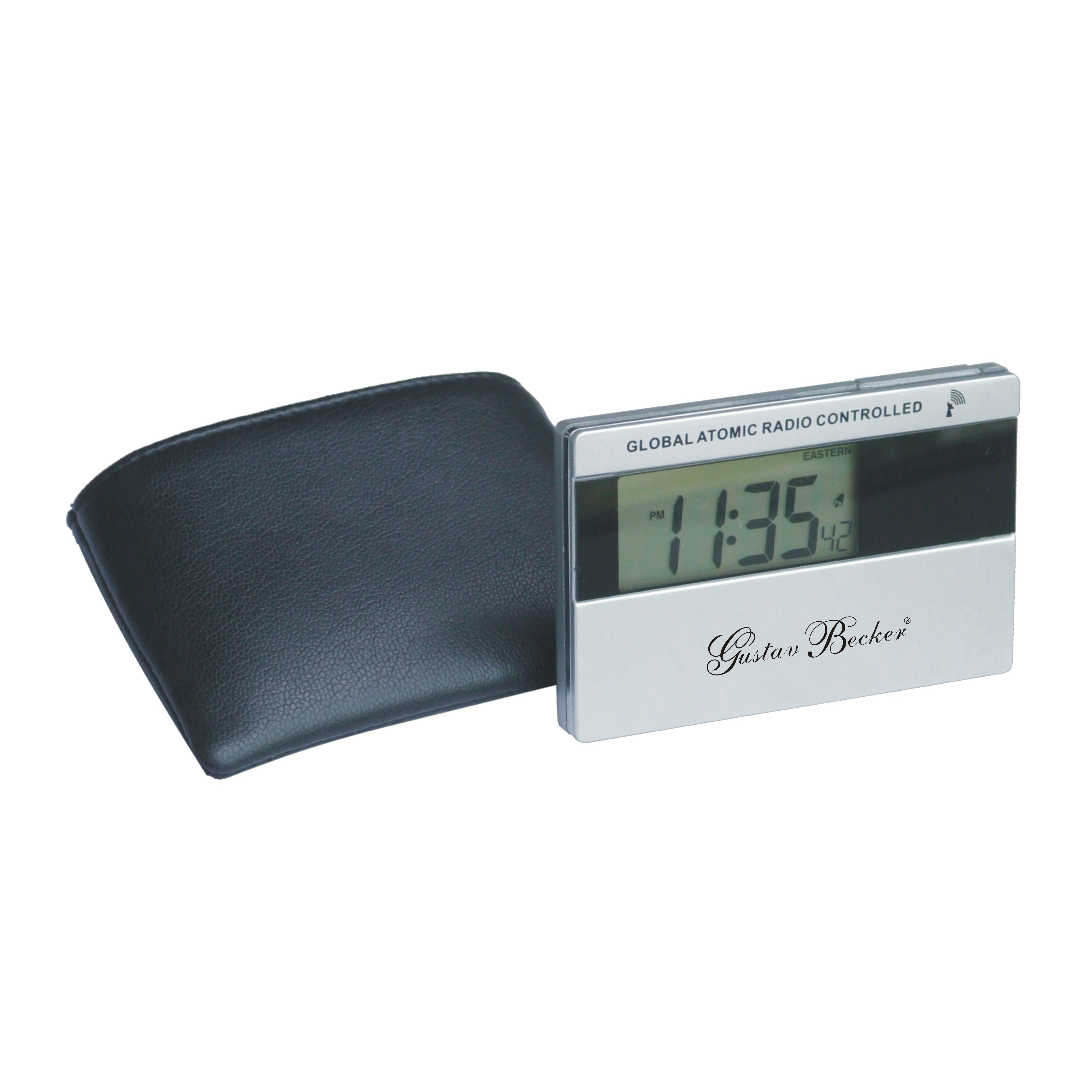 atomic clock tabletop Alarm Atomic Clock Pocket Travel  Wayfair