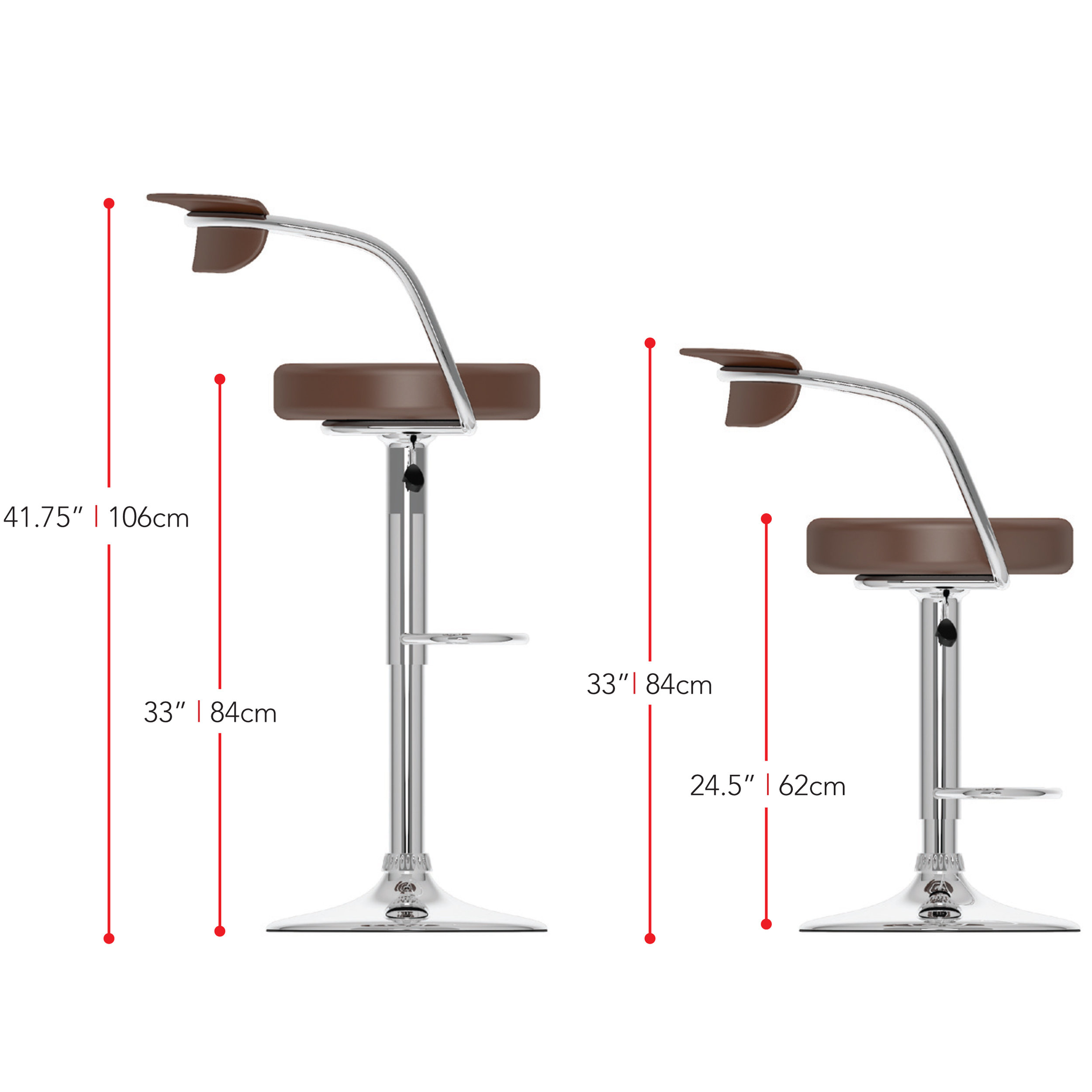 Adjustable Height Swivel Bar Stool Wayfair