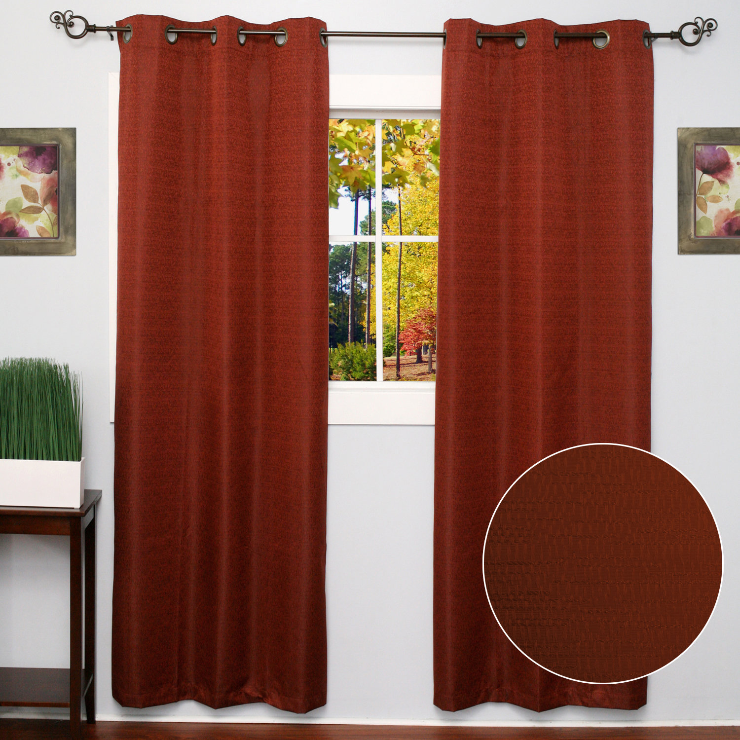 Textured Curtain Panel Wayfair