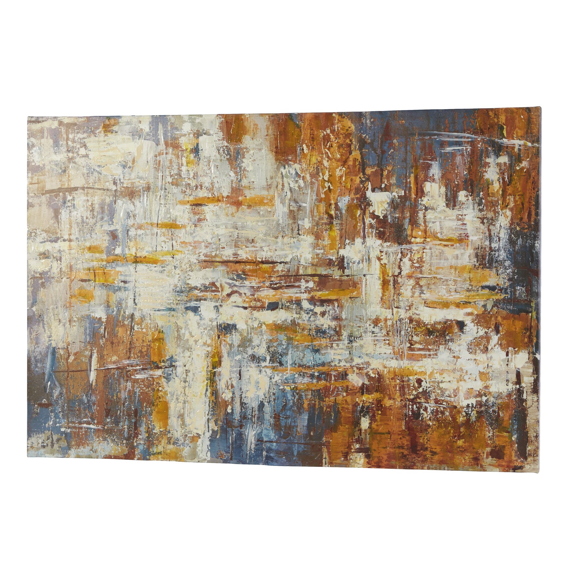 Wall Décor Metallic Painting Print on Wrapped Canvas Wayfair
