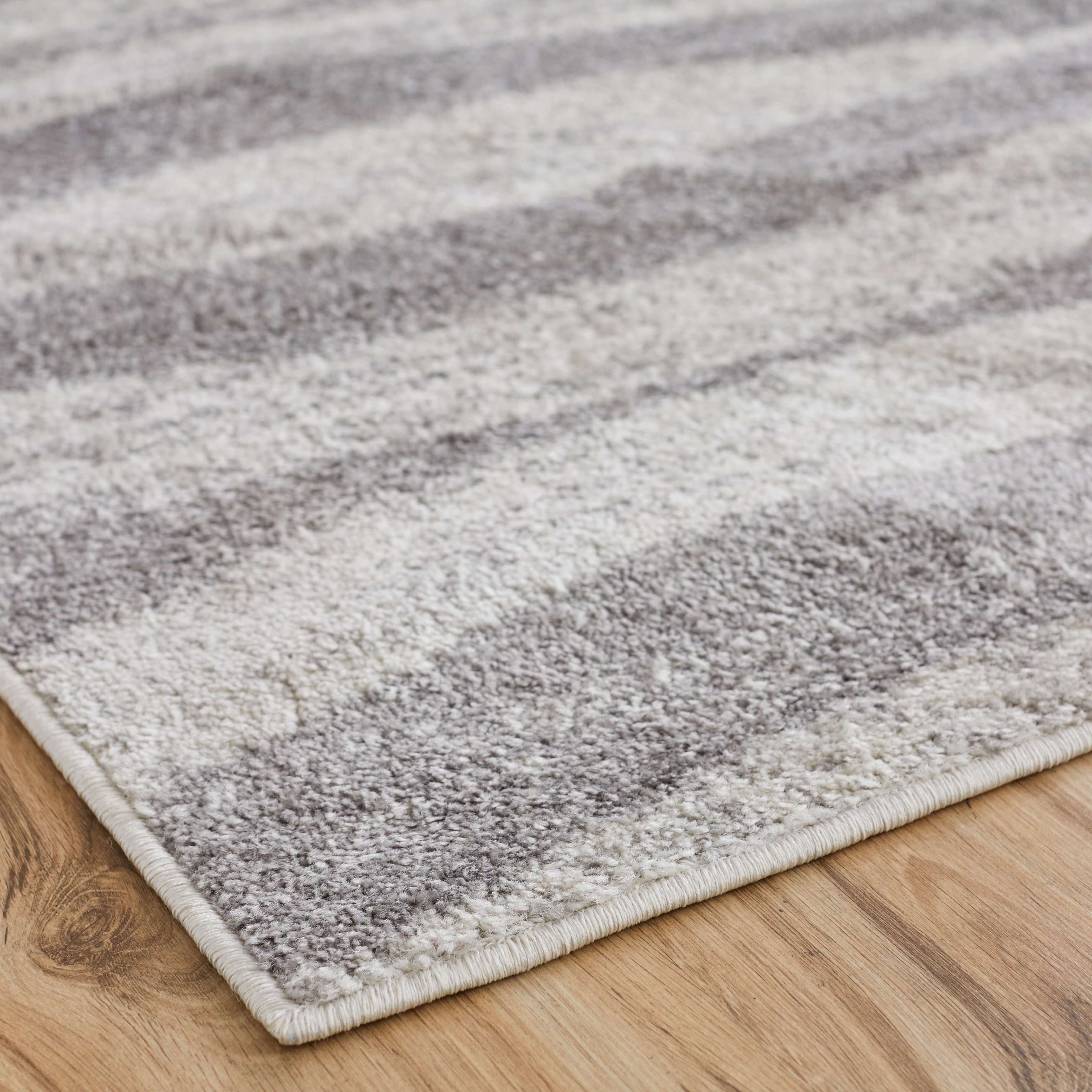 Mercury Row Lada Abstract Waves Gray Area Rug & Reviews Wayfair