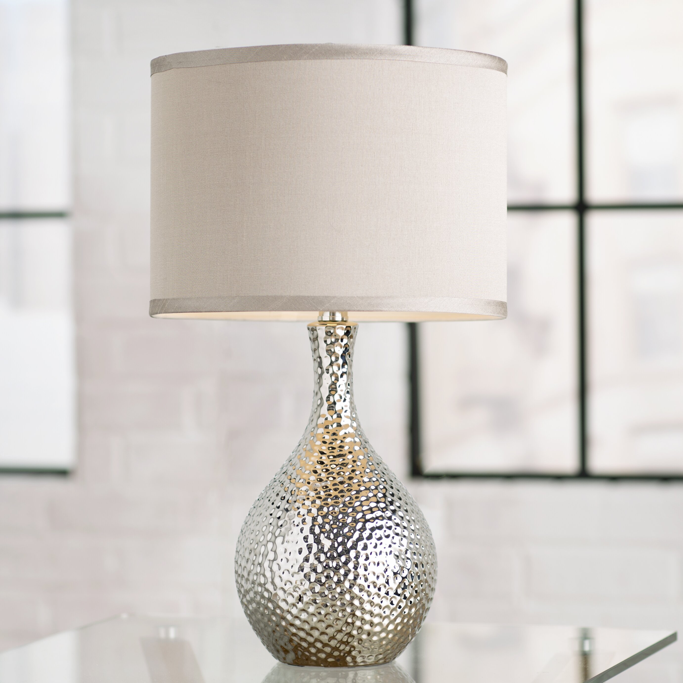 Mercury Row Gama 21.5" H Table Lamp With Drum Shade & Reviews | Wayfair