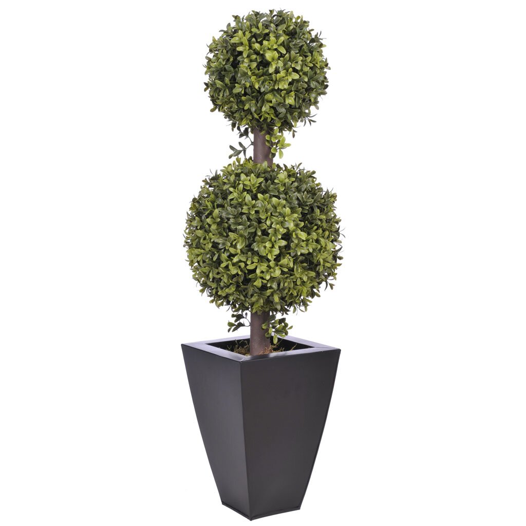 Mercury Row Artificial Double Ball Topiary In Pot & Reviews 