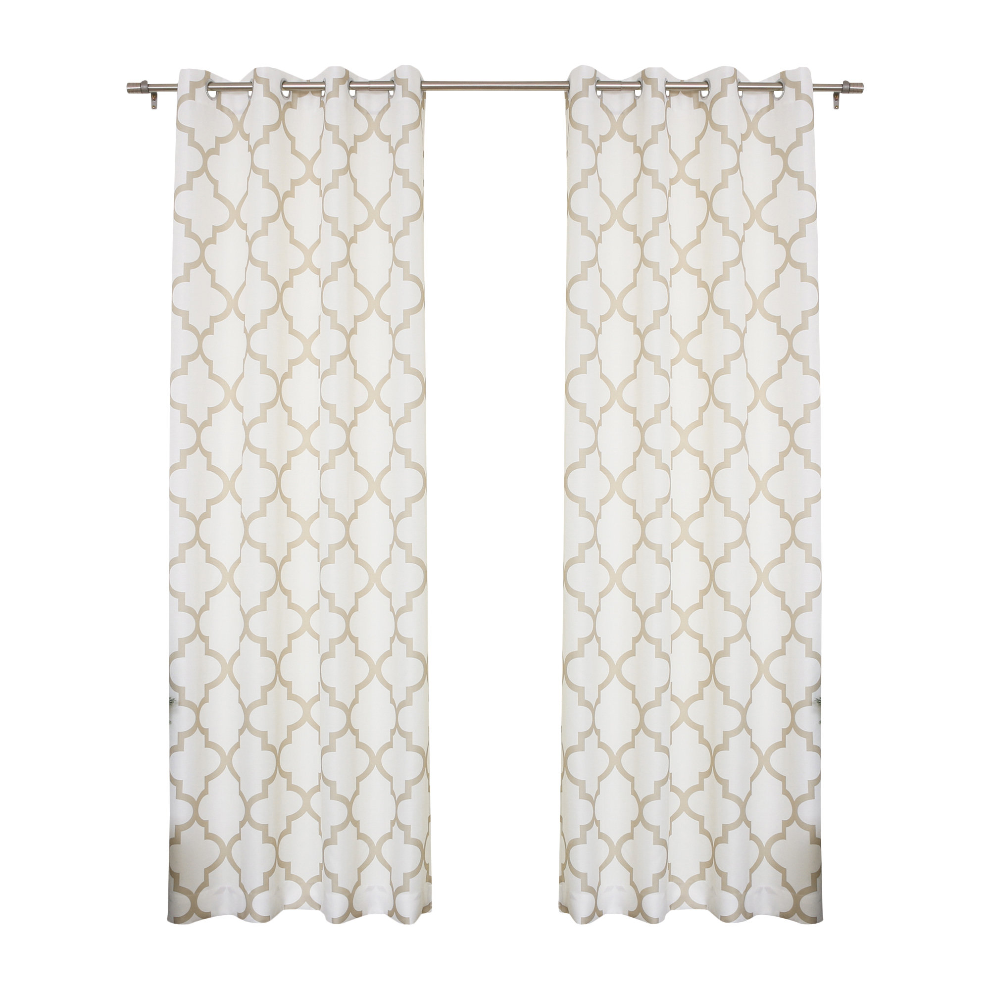 Oxford Basketweave Curtain Panels Wayfair