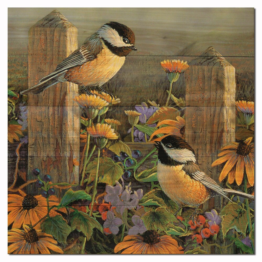 Linda's Chickadee by Sam Timm Painting Print Plaque | Wayfair