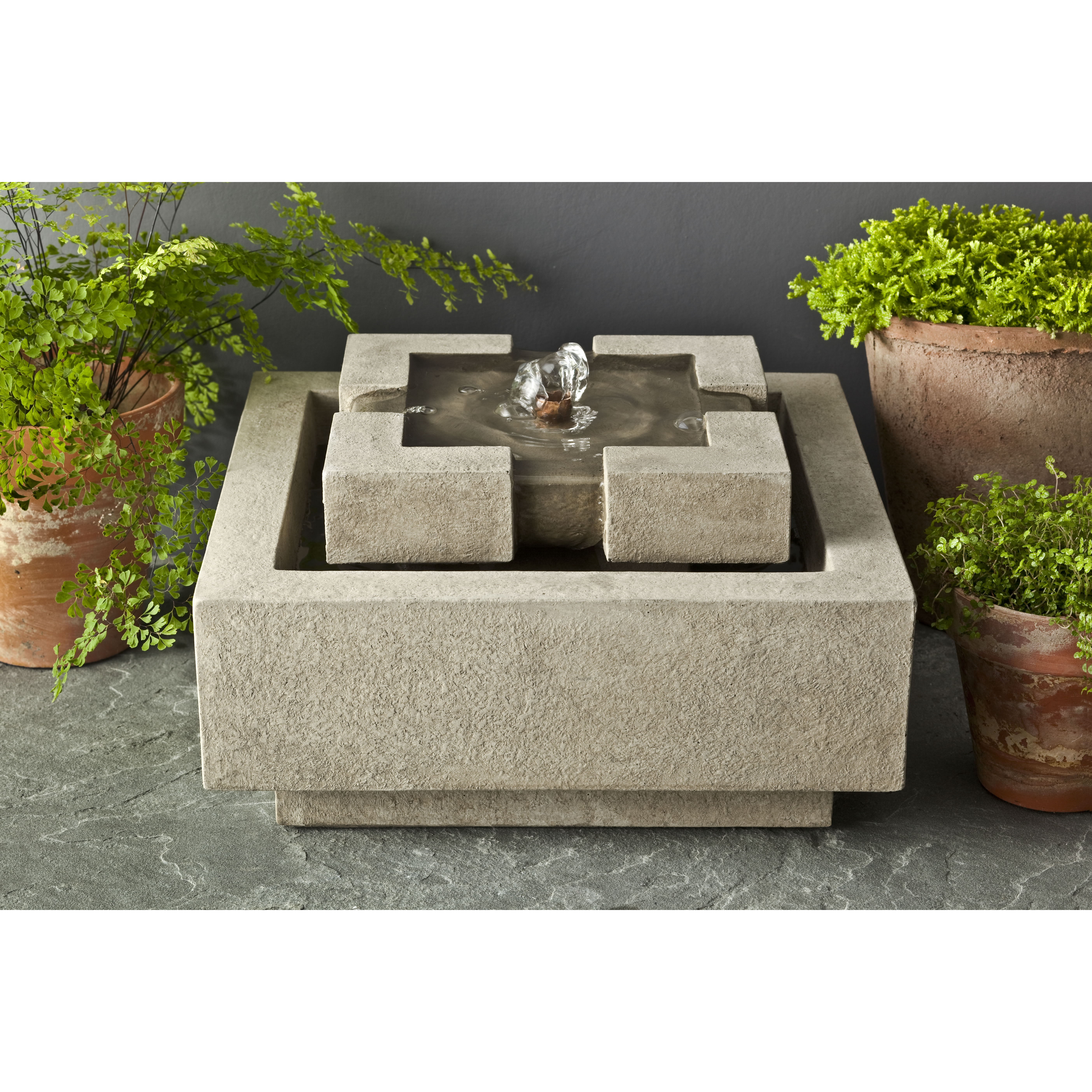 Garden Terrace Cast Stone Fountain Wayfair