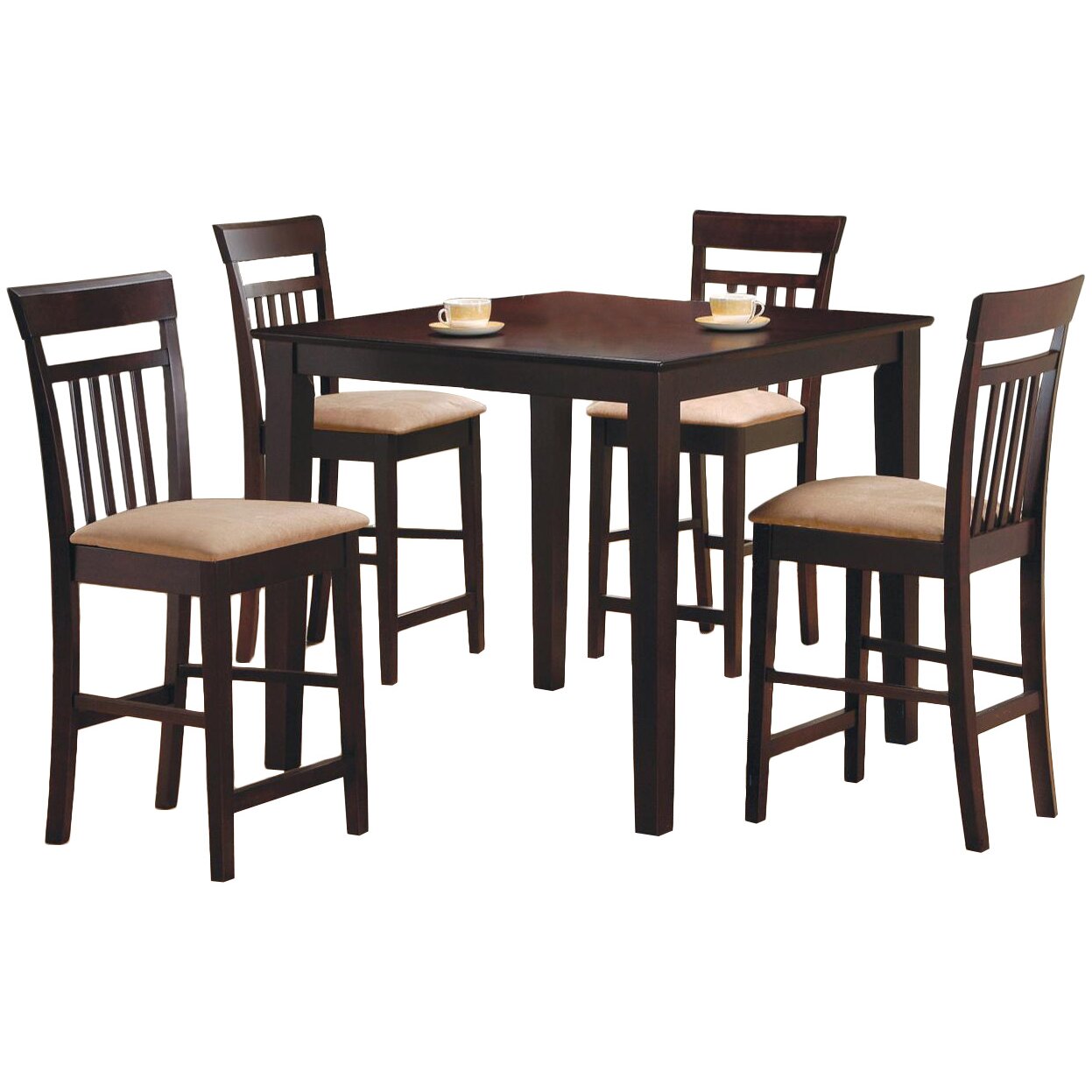 Red Barrel Studio St. Brigid 5 Piece Counter Height Dining Set & Reviews | Wayfair