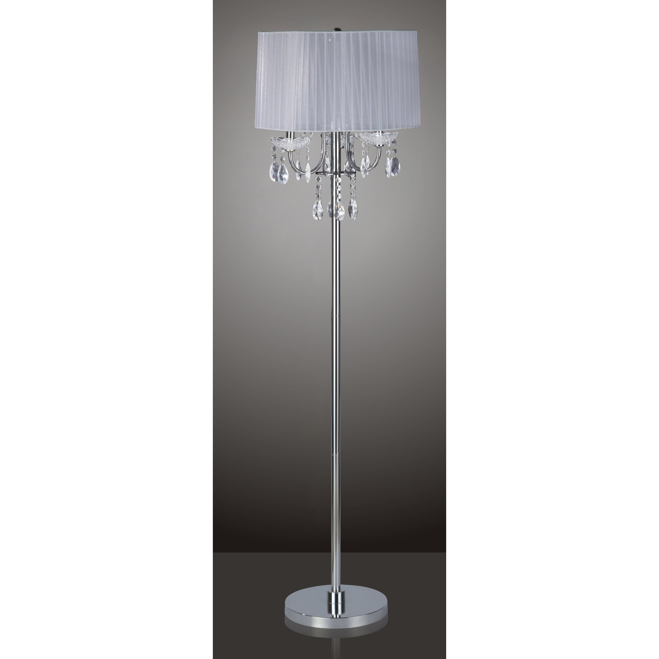 Sintechno Inc Crystal 62.5" Floor Lamp & Reviews Wayfair