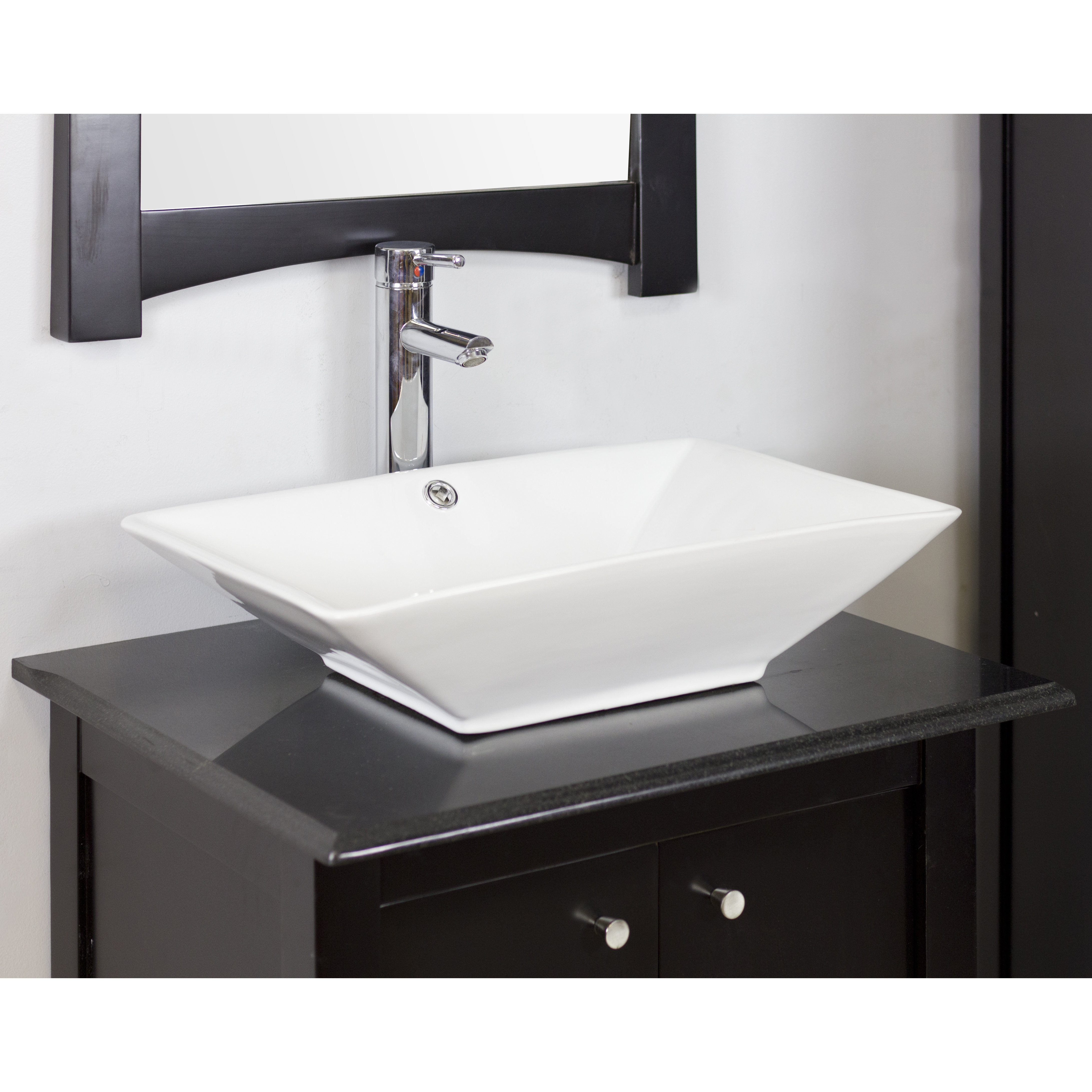 Above Counter Rectangle Vessel Bathroom Sink AI 1734 