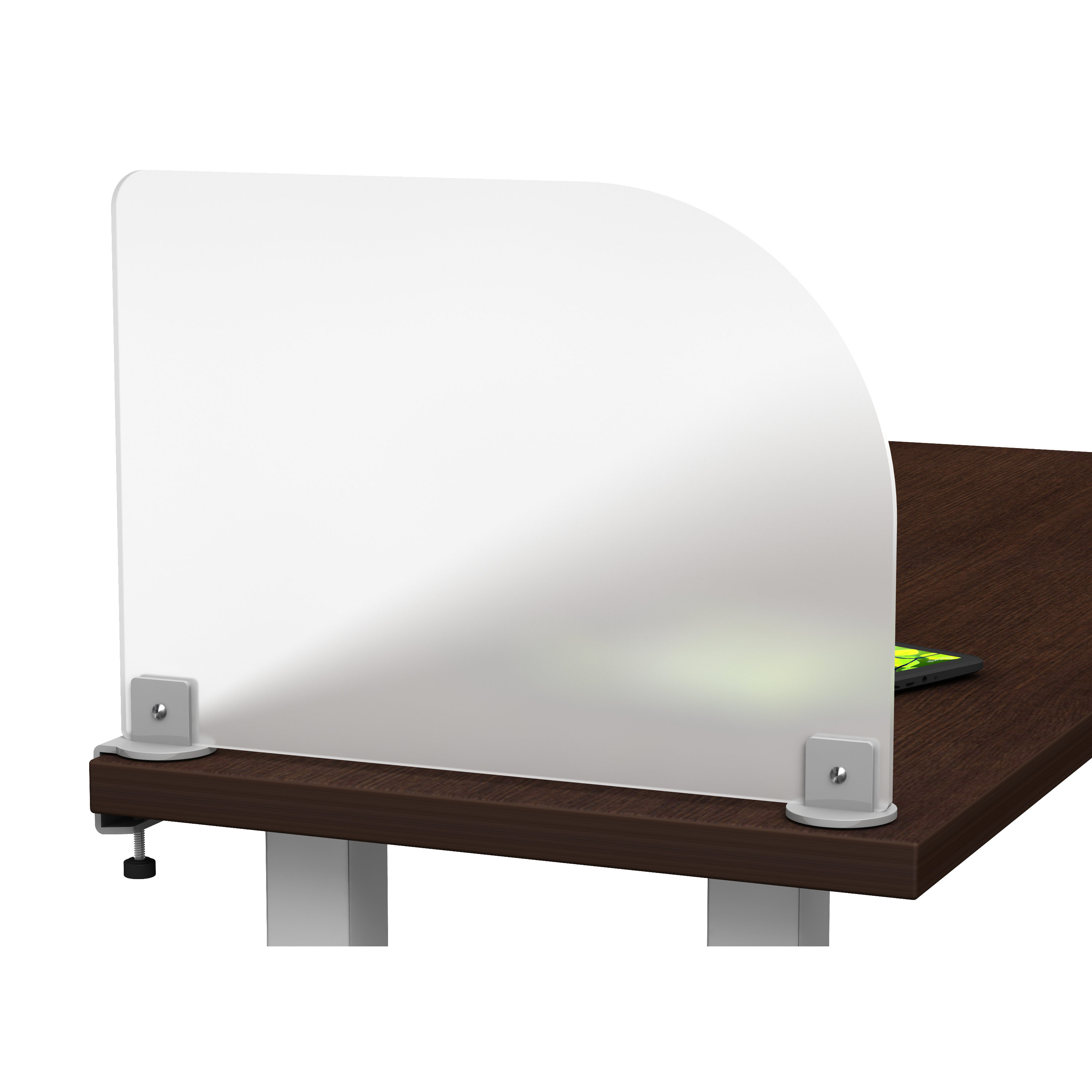 Acrylic Clamp on Privacy Desk Divider Wayfair