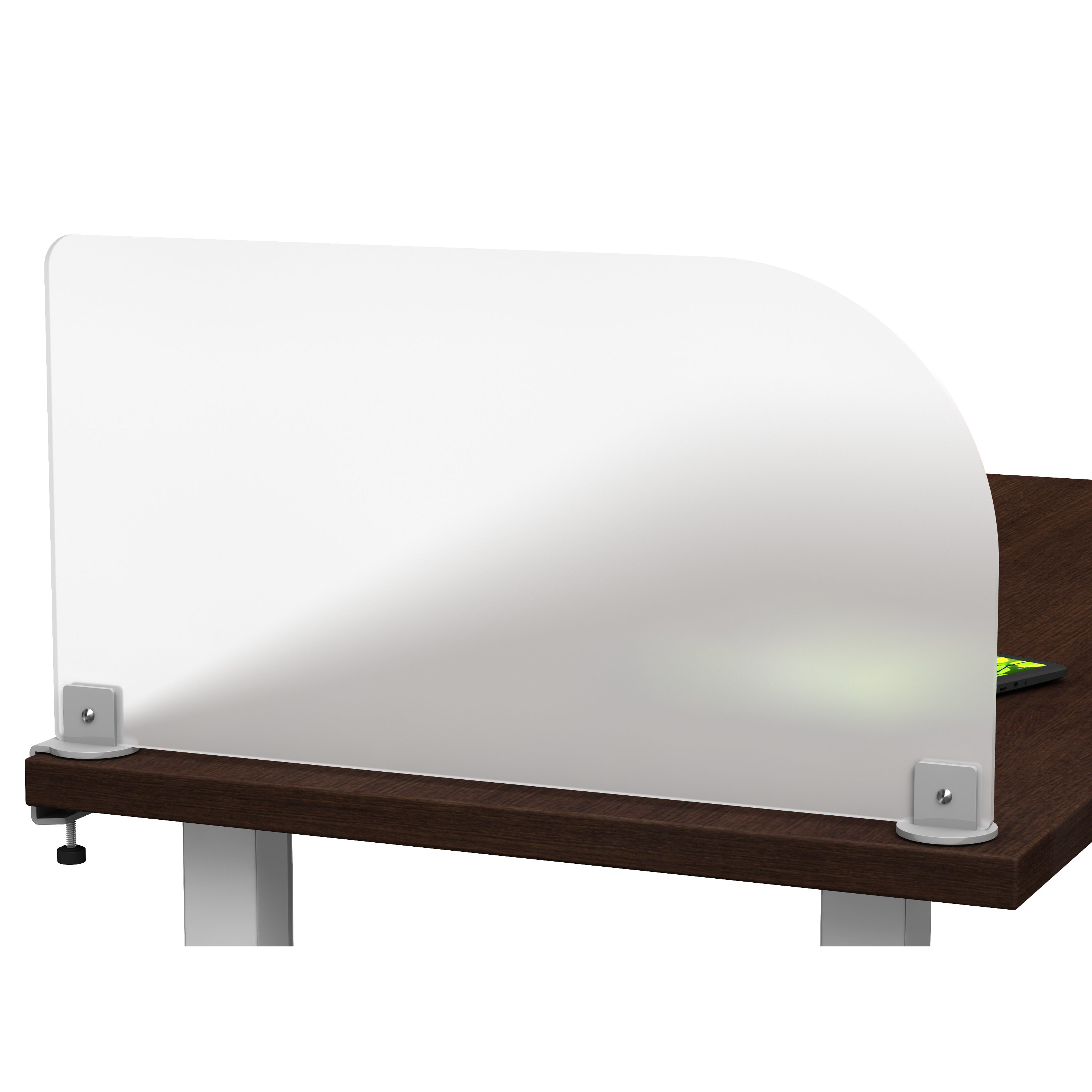 Acrylic Clamp on Privacy Desk Divider Wayfair