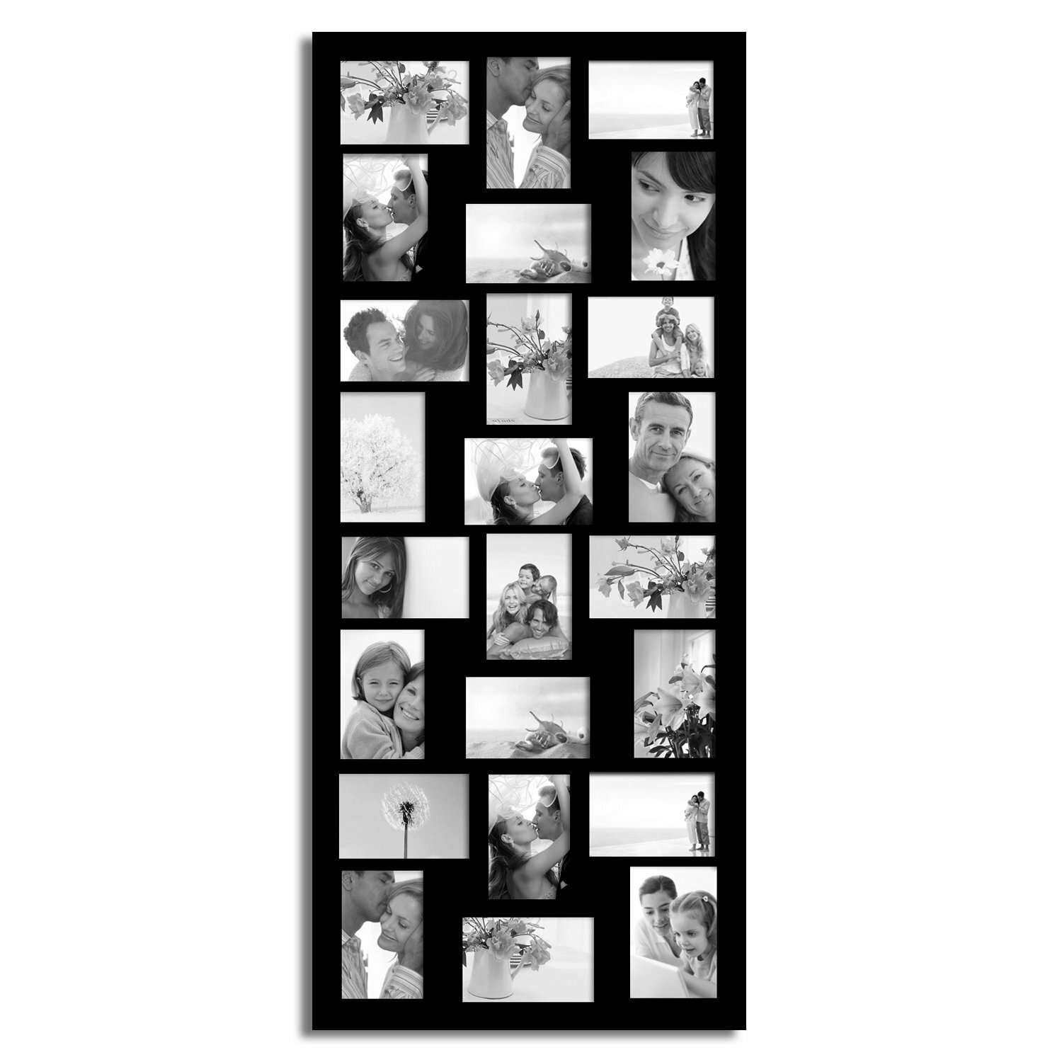 AdecoTrading 24 Opening Wood Wall Hanging Picture Frame & Reviews | Wayfair