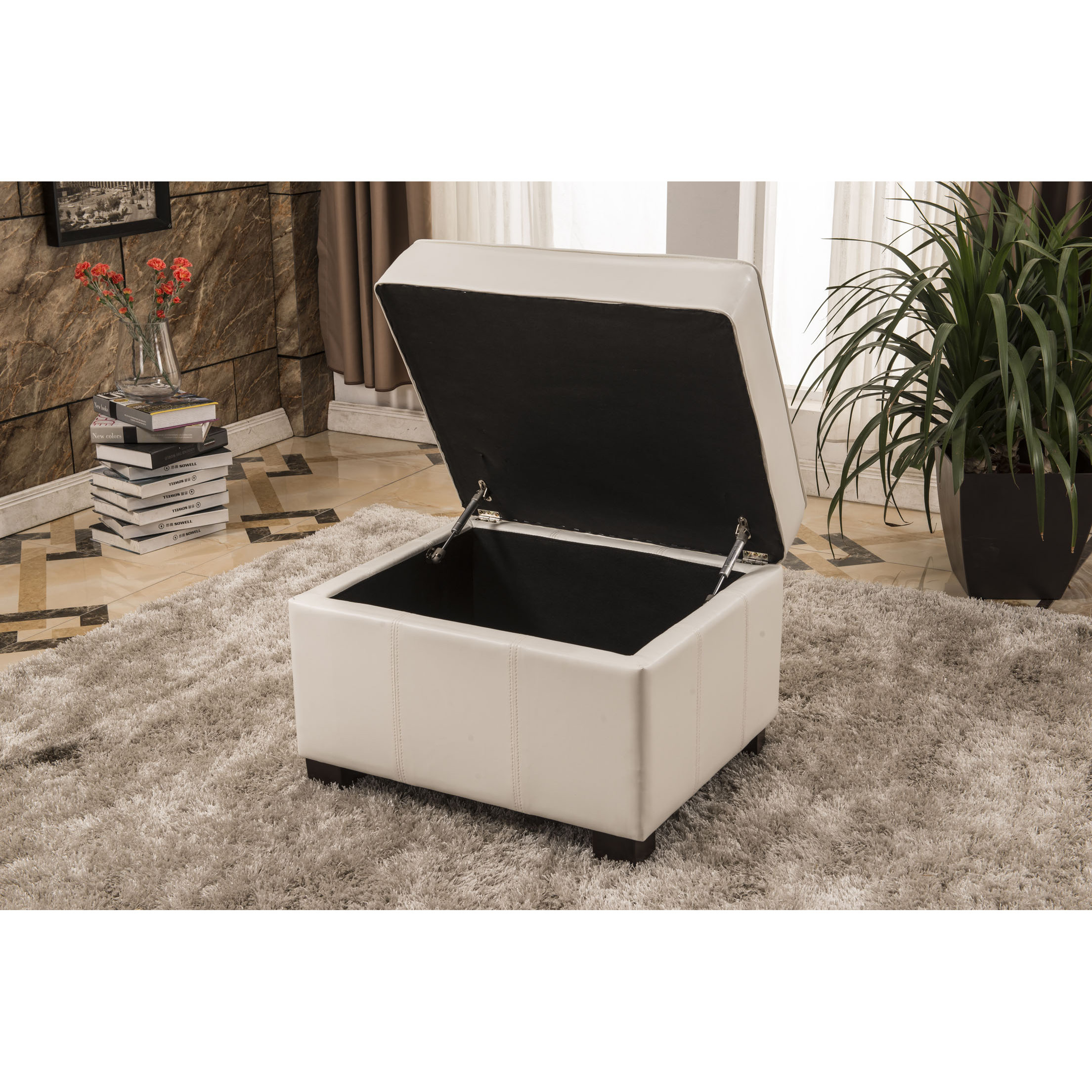 Bellasario Collection Elegant Storage Ottoman & Reviews Wayfair