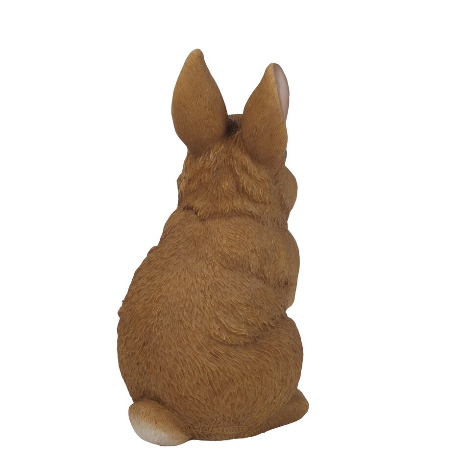 wooden rabbit statue